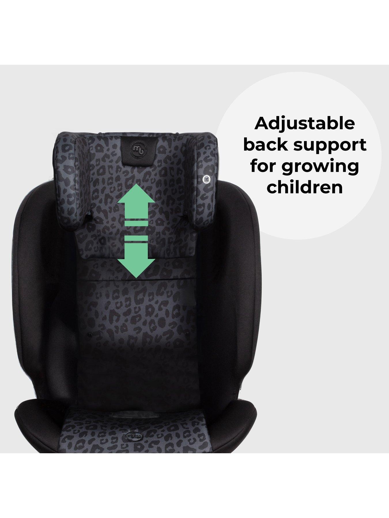 Image 5 of 8 of My Babiie MBCS300 Spin R129 Car Seat with Top Tether - Black Leopard