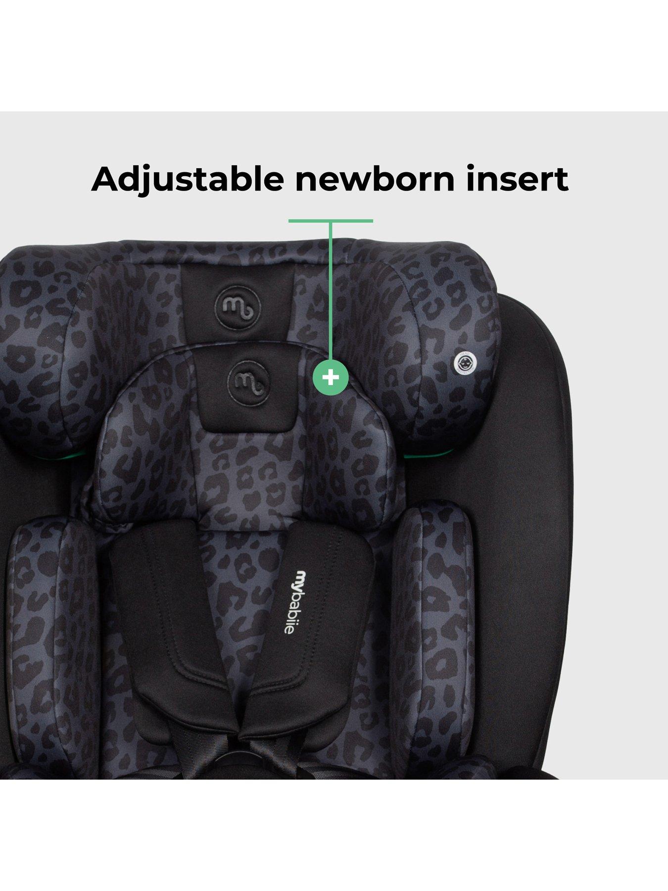 Image 7 of 8 of My Babiie MBCS300 Spin R129 Car Seat with Top Tether - Black Leopard