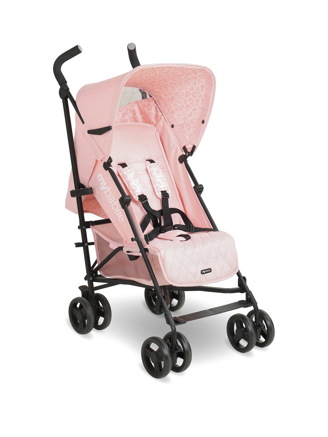 My Babiie MB01 Lightweight Stroller - Pink Leopard