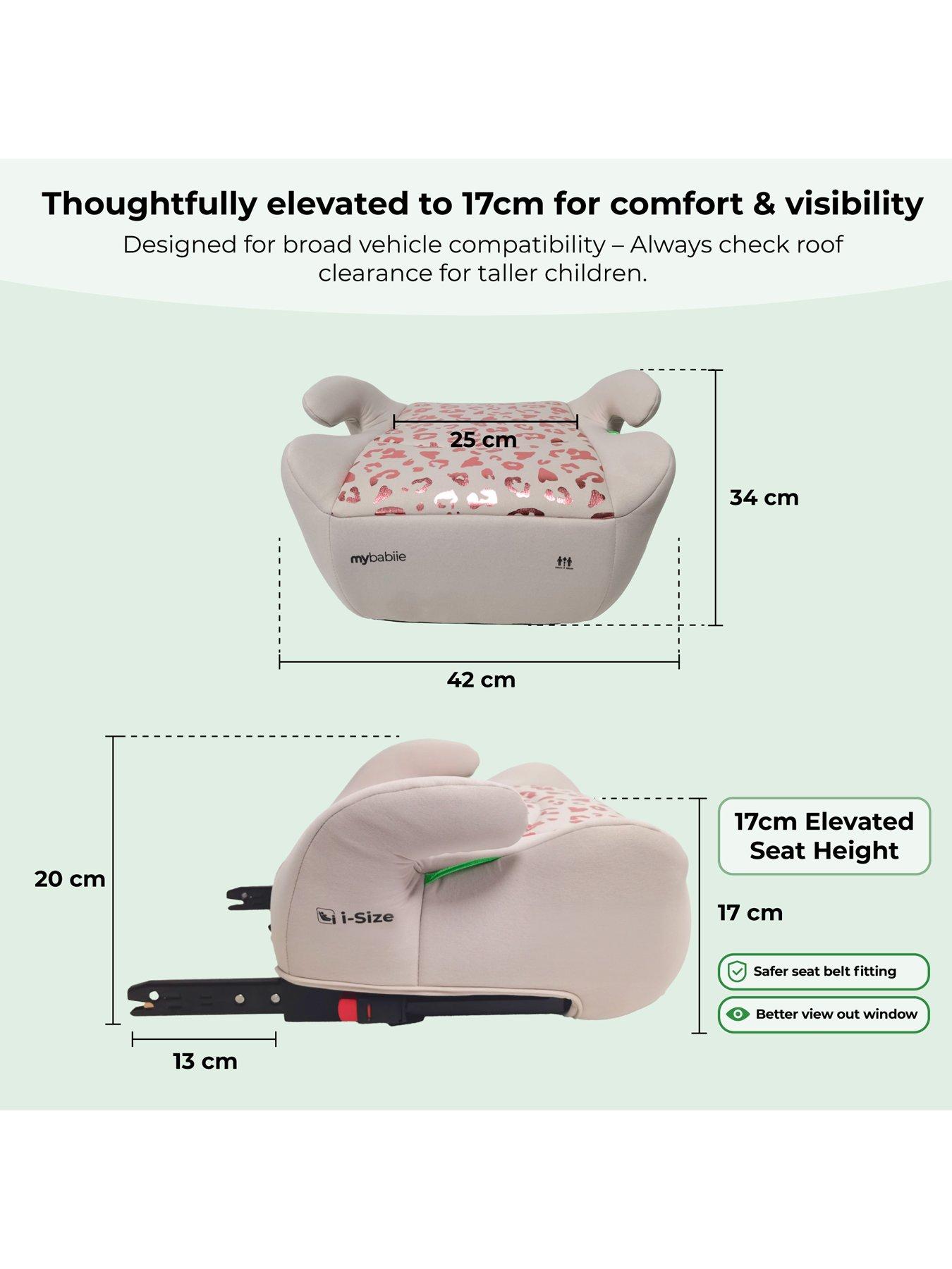 Image 7 of 8 of My Babiie MBCSB20 Booster R129 Car Seat with ISOFIX - Pink Leopard