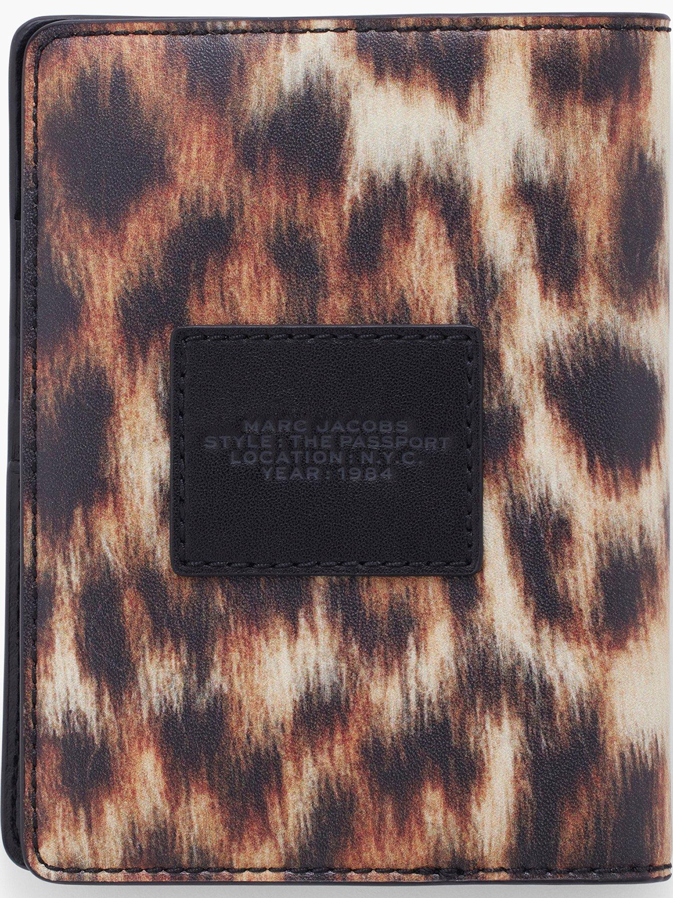 Image 2 of 3 of MARC JACOBS The Passport Leopard Print Case - Brown
