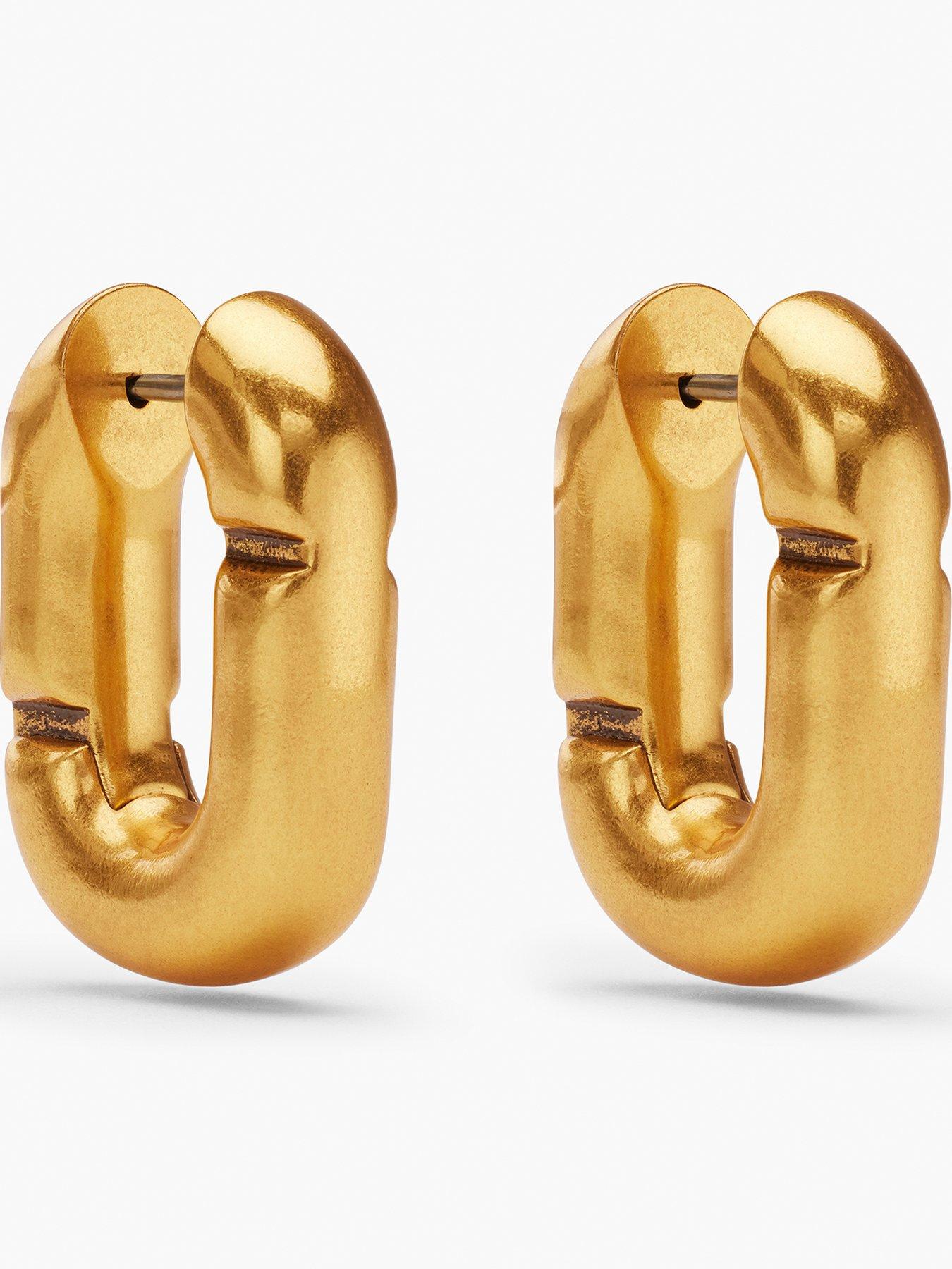 MARC JACOBS Pop J Marc Huggie Hoop Earrings - Gold