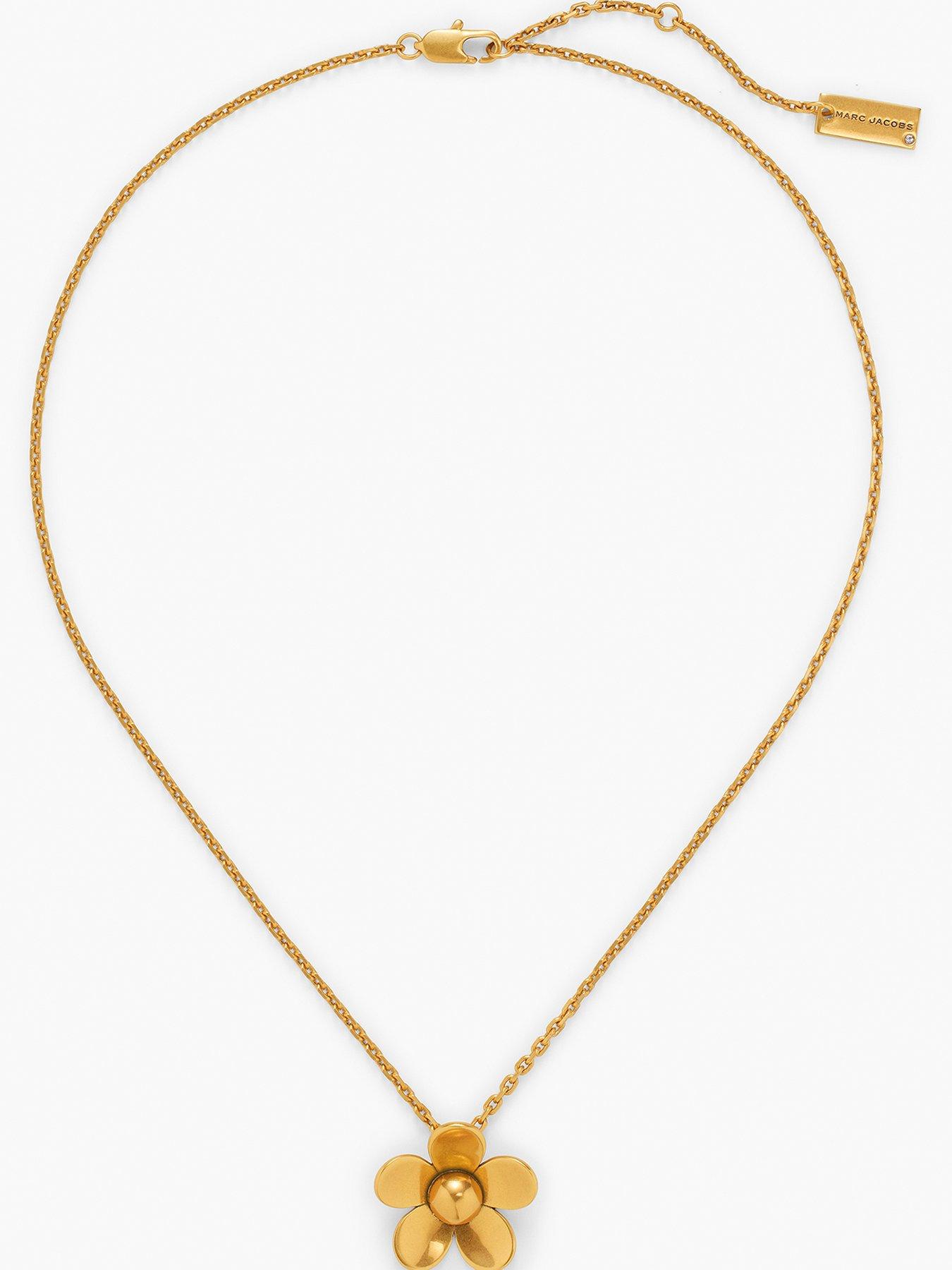 MARC JACOBS Mini Daisy Pendant Necklace - Gold