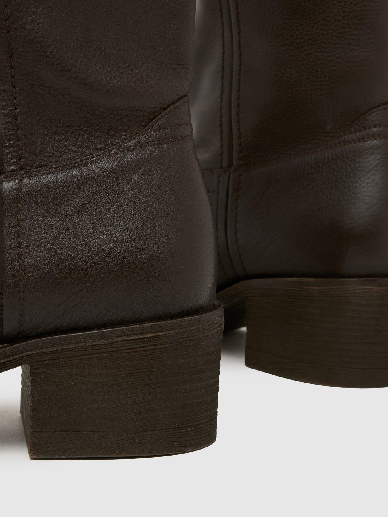 Image 3 of 4 of Schuh Dakota Slouch Leather Ankle Boot - Brown