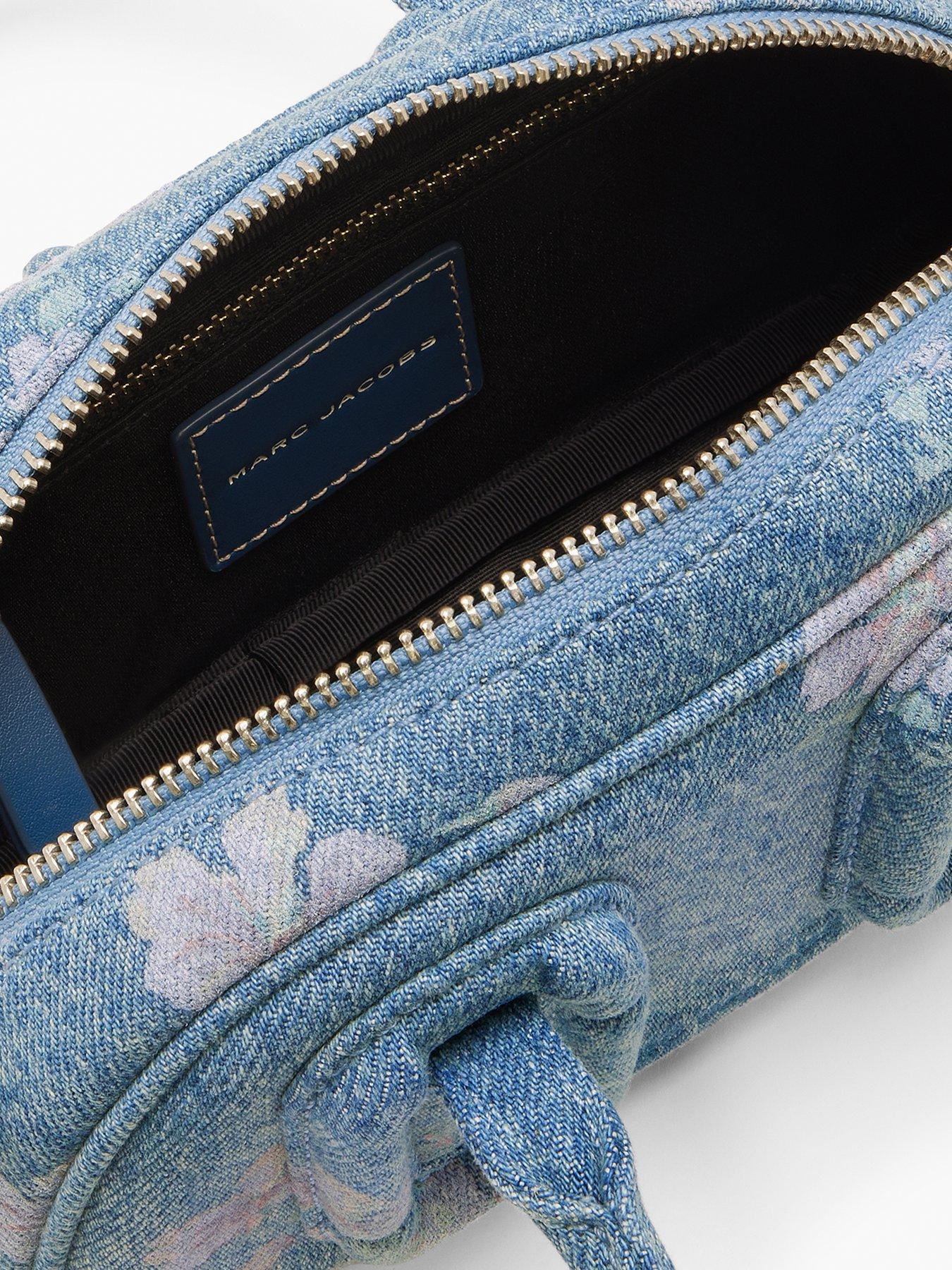 Image 2 of 3 of MARC JACOBS The Micro Bauletto Top Floral Denim Handbag - Blue