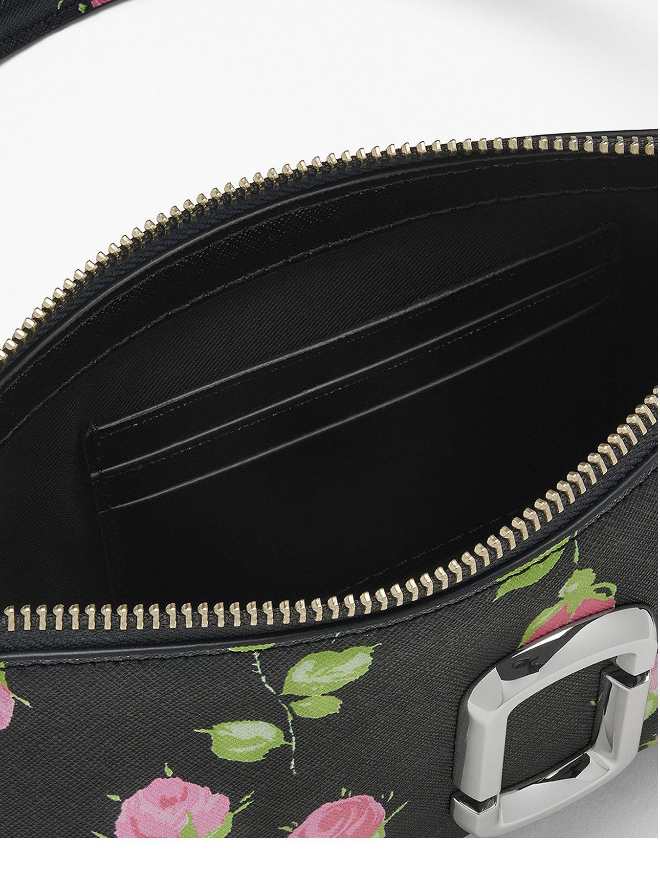 Image 3 of 4 of MARC JACOBS The Pochette Snapshot Floral Convertible Shoulder Bag - Black