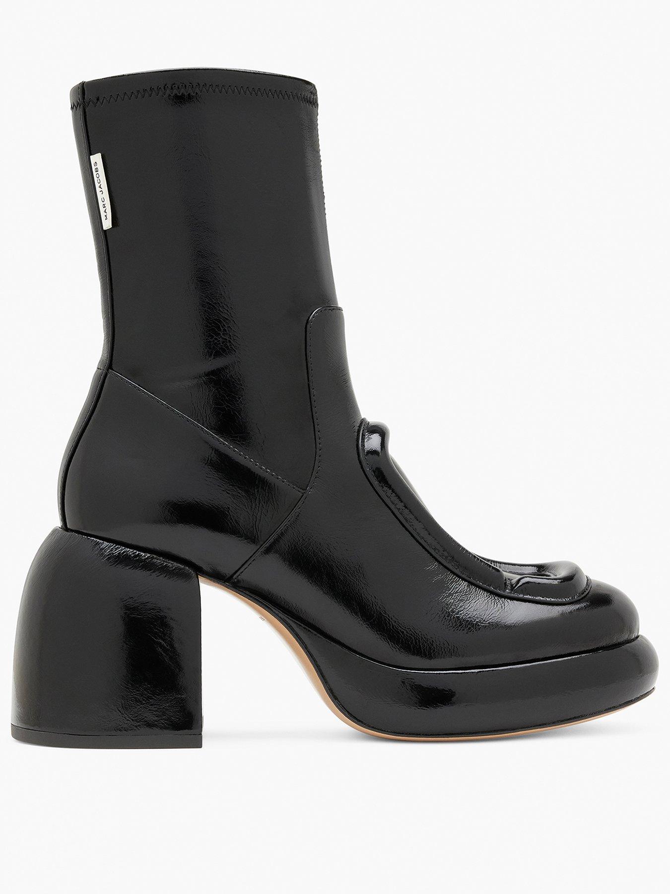 Image 1 of 3 of MARC JACOBS The Pop J Marc Ankle Boot - Black