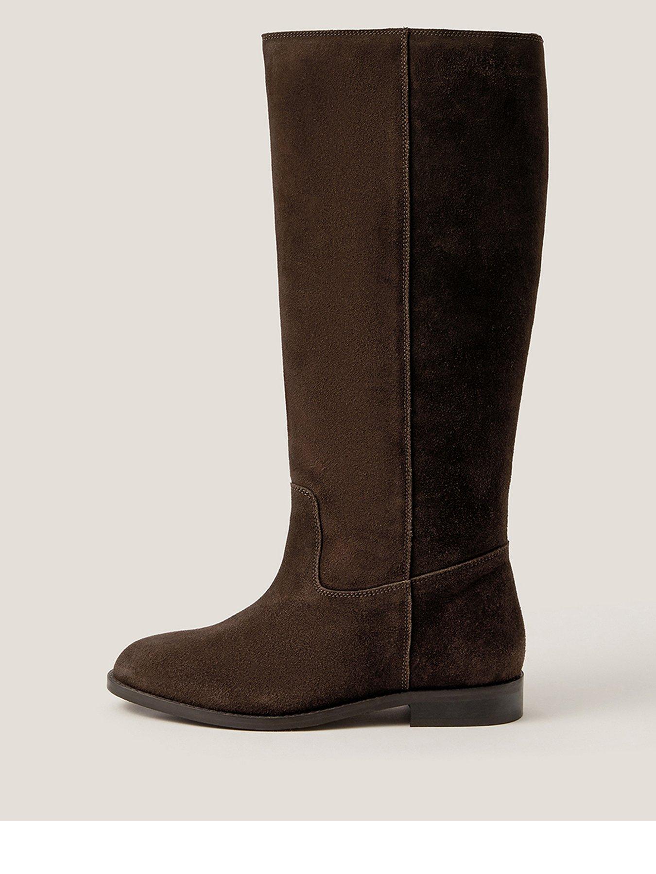 Image 1 of 3 of Monsoon Jean Suede Knee High Boot