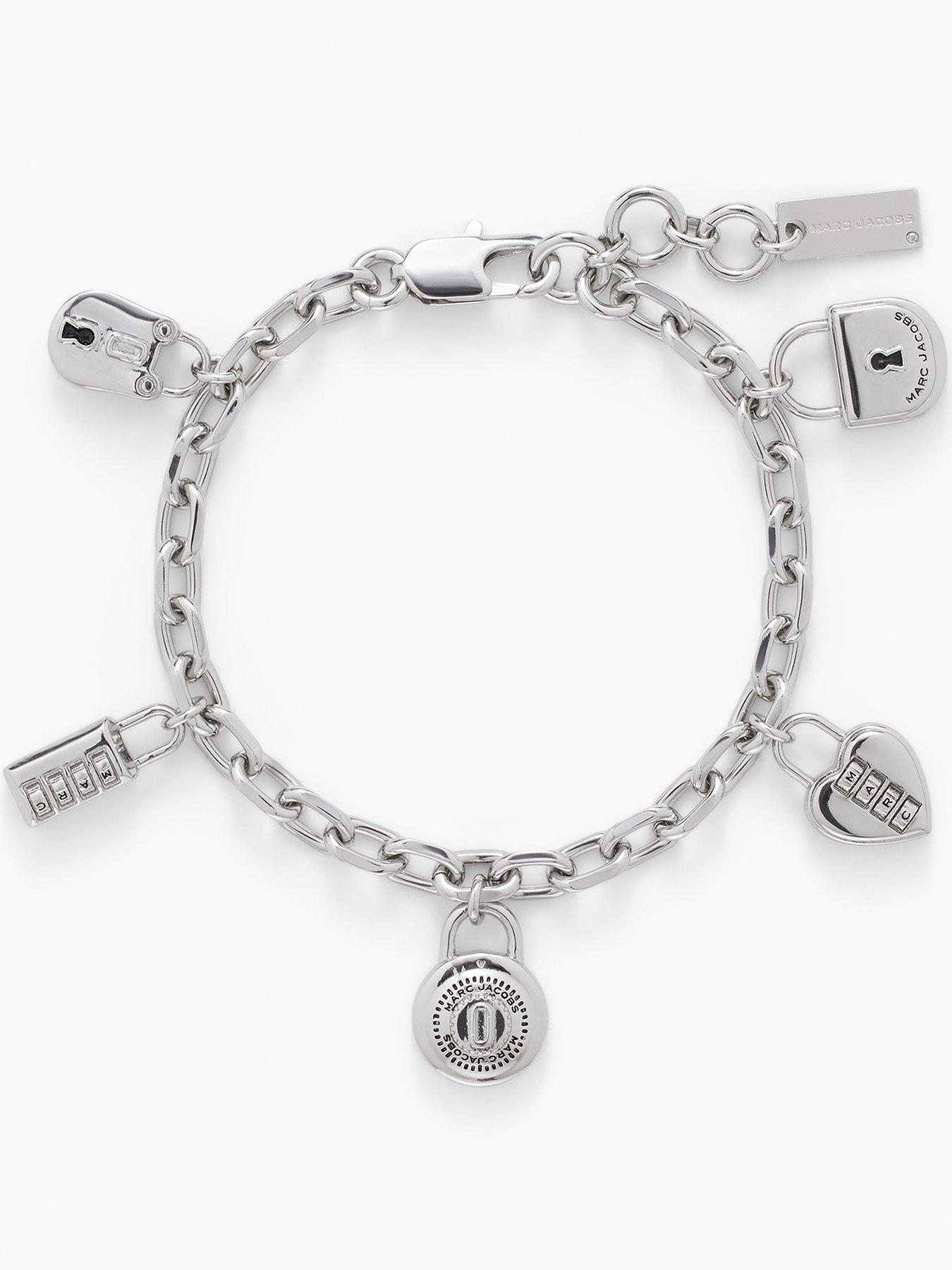 MARC JACOBS Padlock Charm Bracelet - Silver