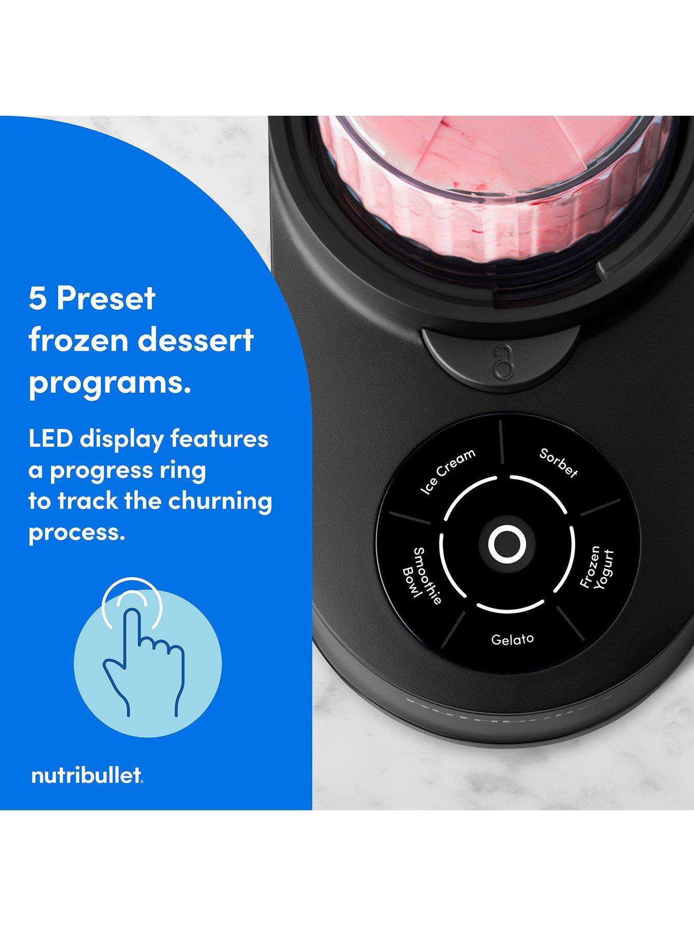 Image 5 of 8 of NUTRIBULLET chill ice cream and frozen dessert maker (matte black)