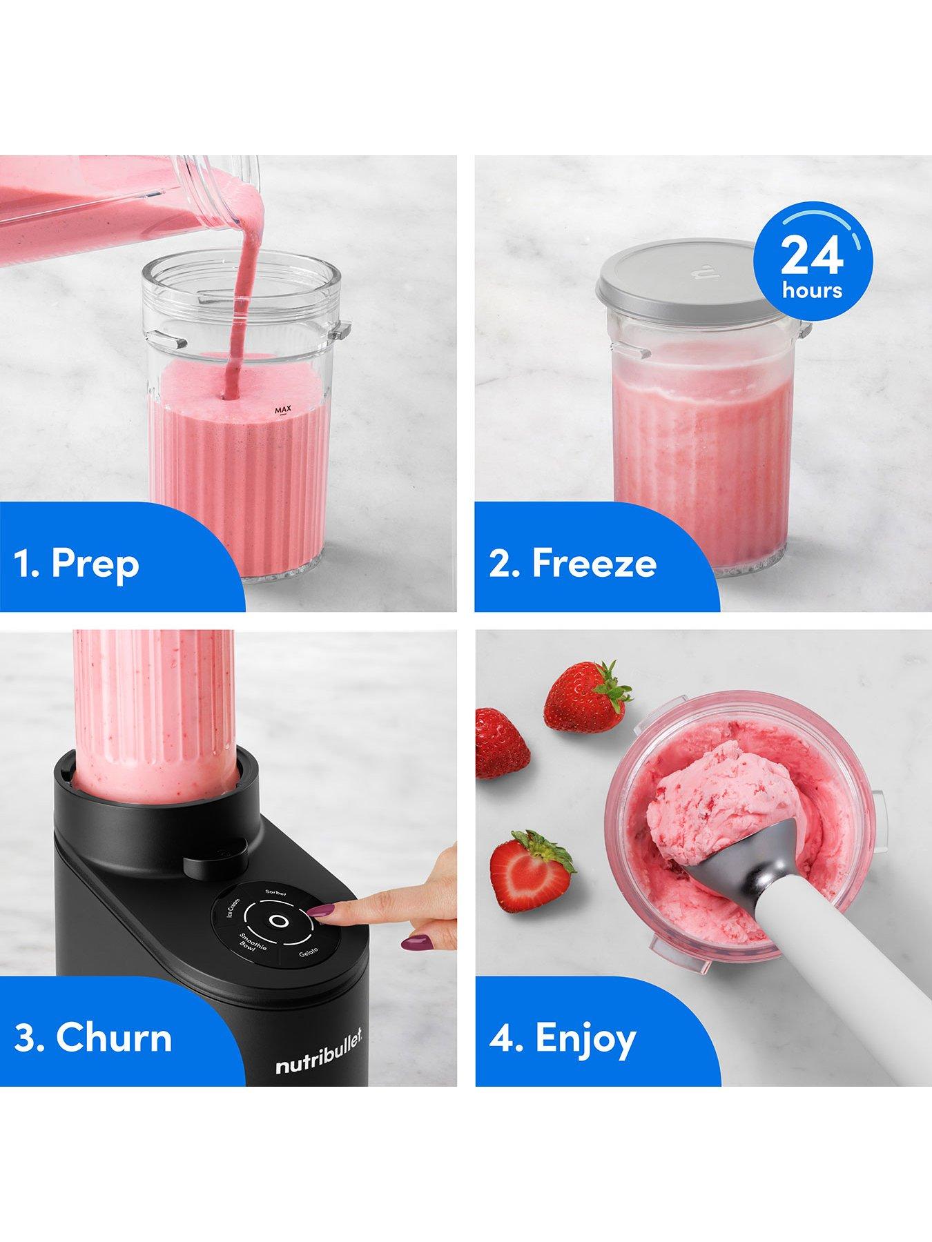 Image 7 of 8 of NUTRIBULLET chill ice cream and frozen dessert maker (matte black)