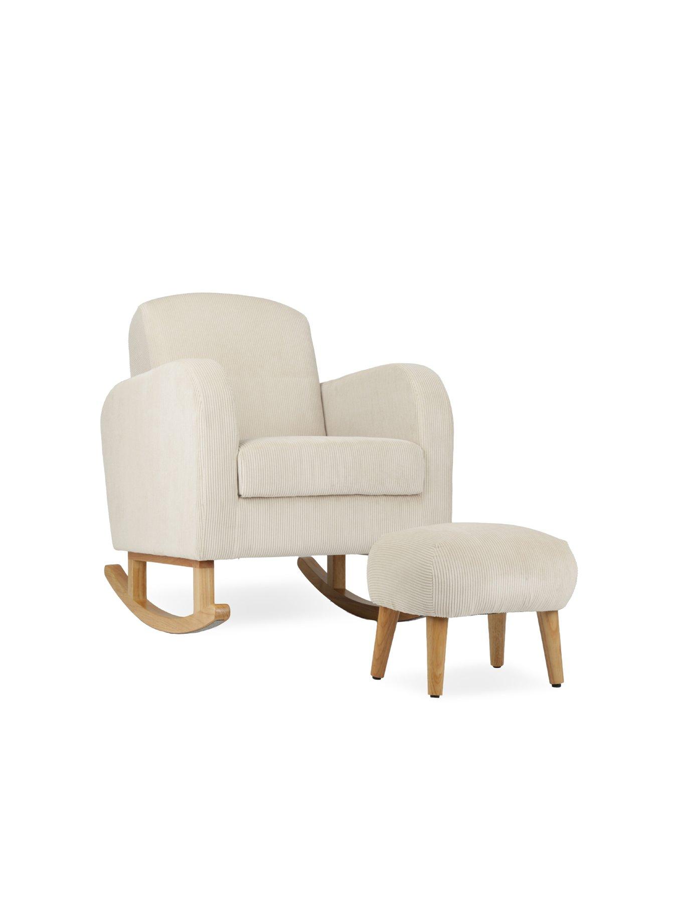 CuddleCo Etta Nursing Chair & Foot Stool - Sand