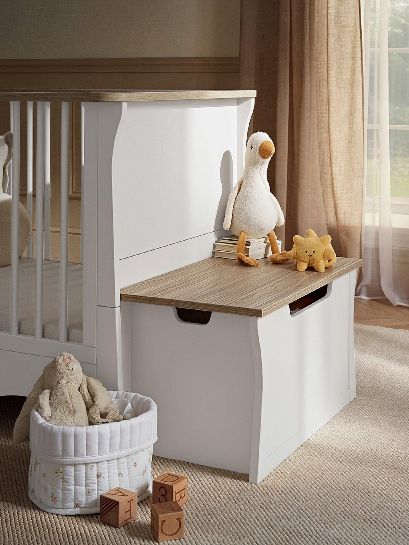 CuddleCo Clara Storage Box - White/Ash