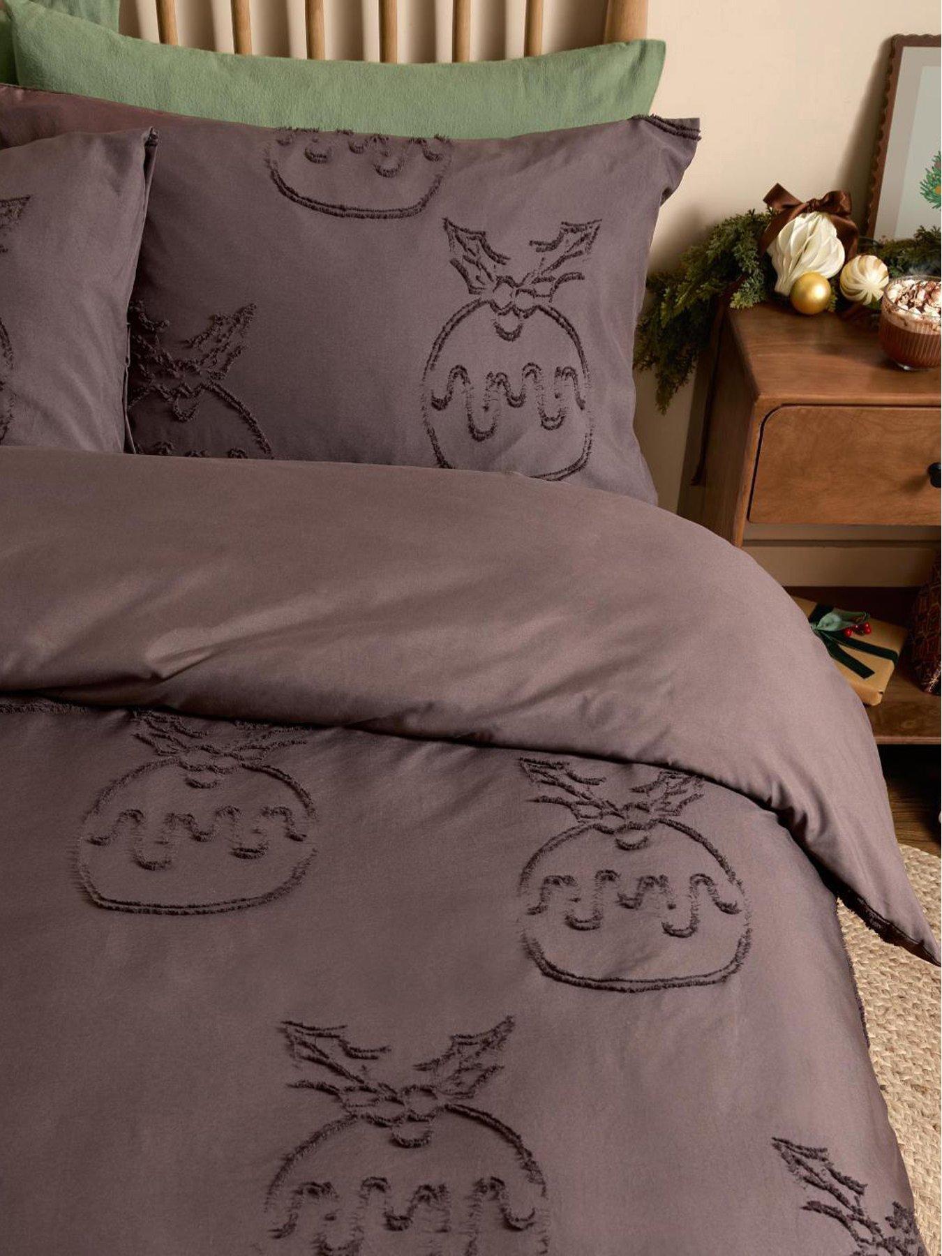 Duvet Day Puddings Soft Tufted Duvet Set Chocolate