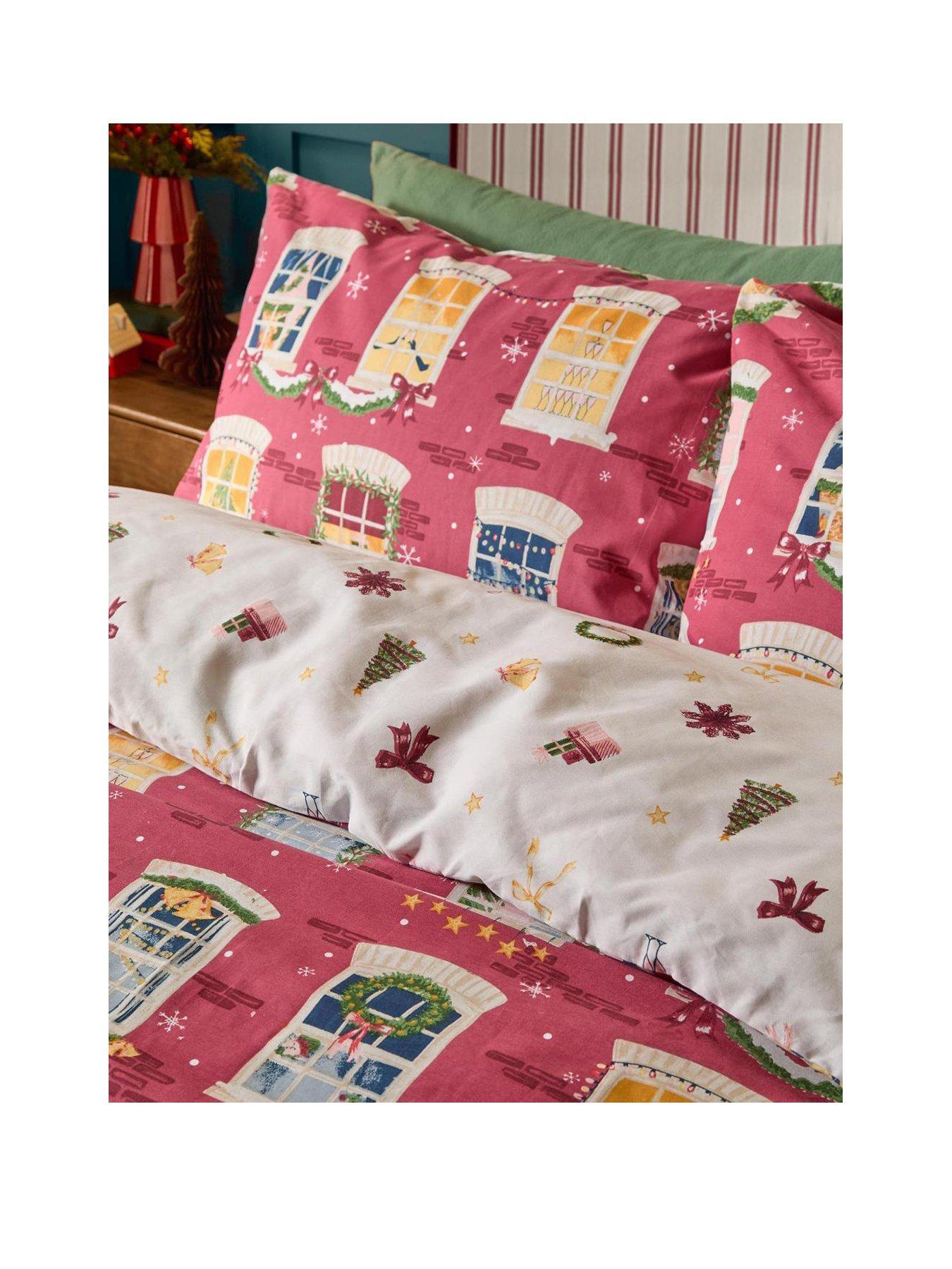 Image 2 of 4 of Furn Christmas Eve Duvet Set Cranberry