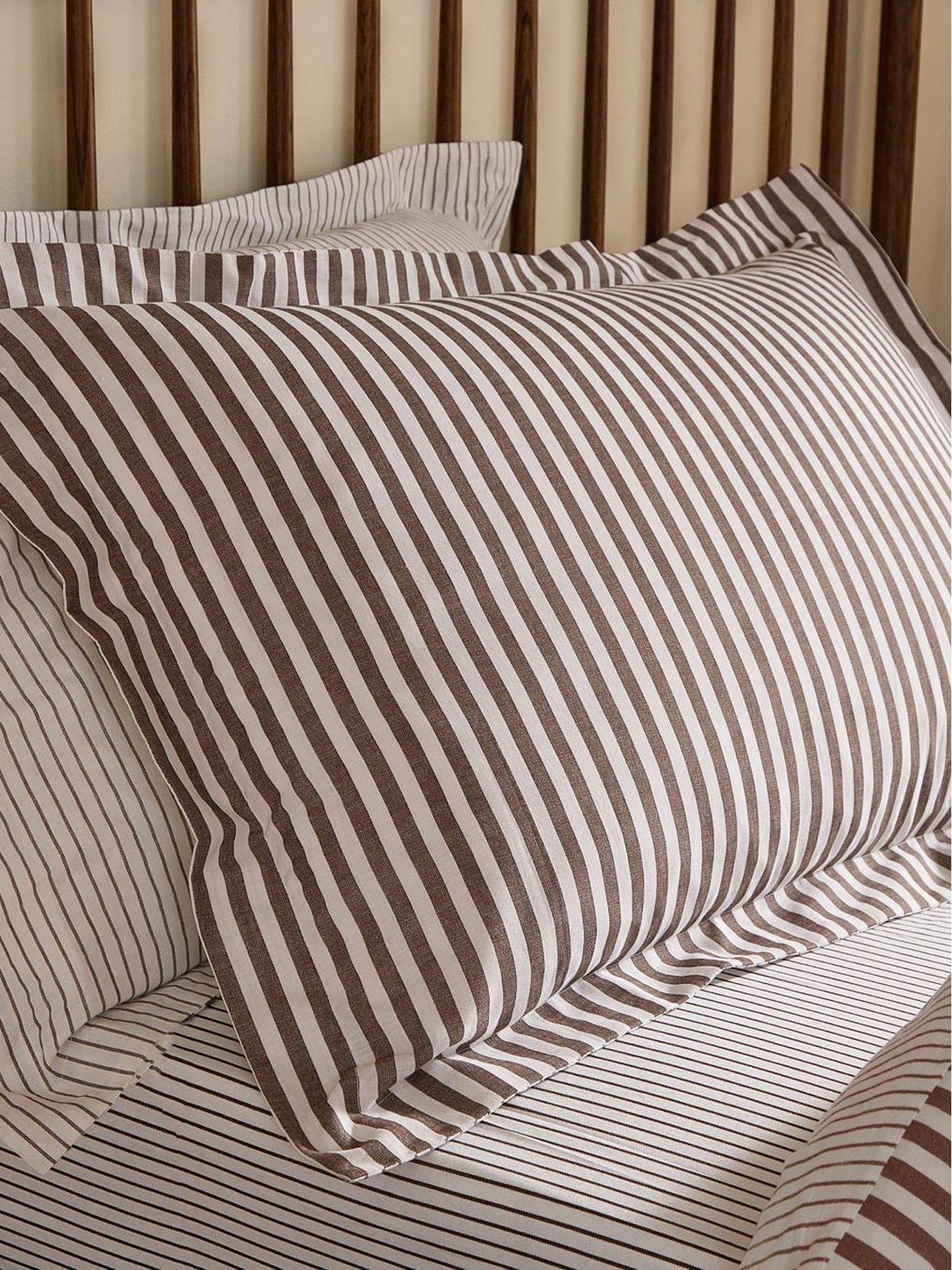 Yard Hebden Pillowcase Pairs Espresso Brown