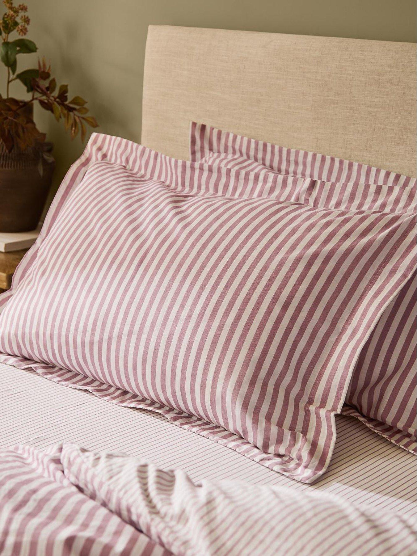 Image 1 of 2 of Yard Hebden Pillowcase Pairs Rosewood