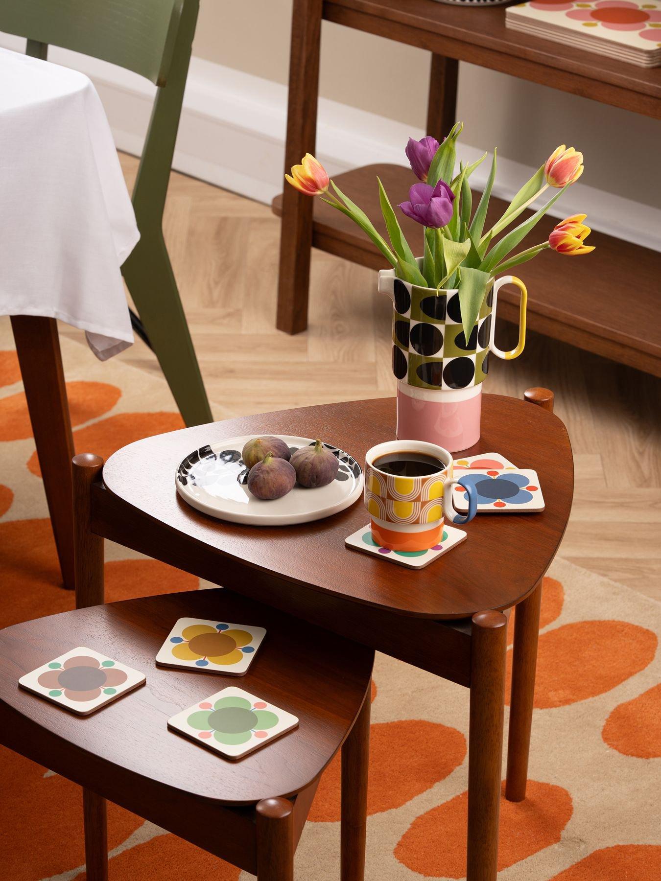 Orla Kiely Ok Atomic Flower So6 Cb Coasters