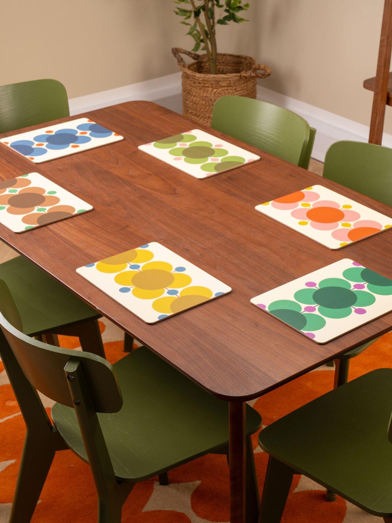 Orla Kiely Ok Atomic Flower So6 Cb Placemats
