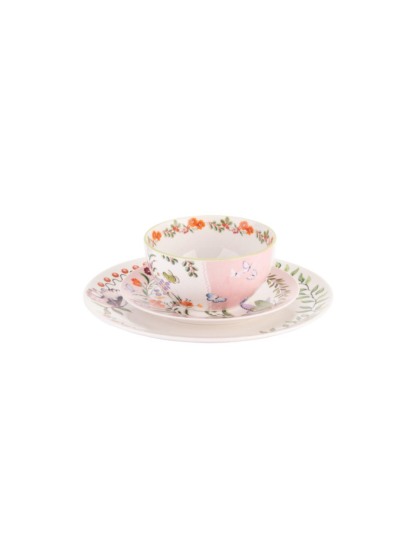 Image 2 of 2 of Cath Kidston Ck Butterfly 12pc Dinner Set