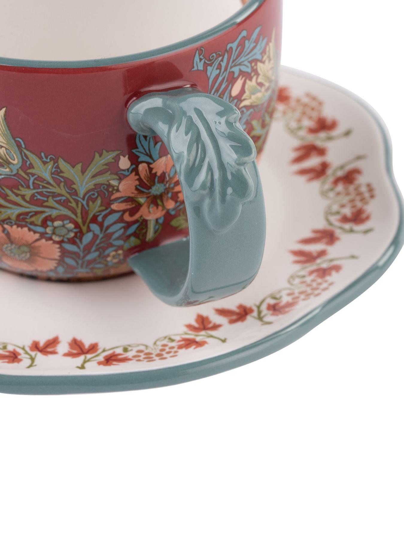 Image 4 of 4 of William Morris at Home Wmah Ow Teacup & Saucer