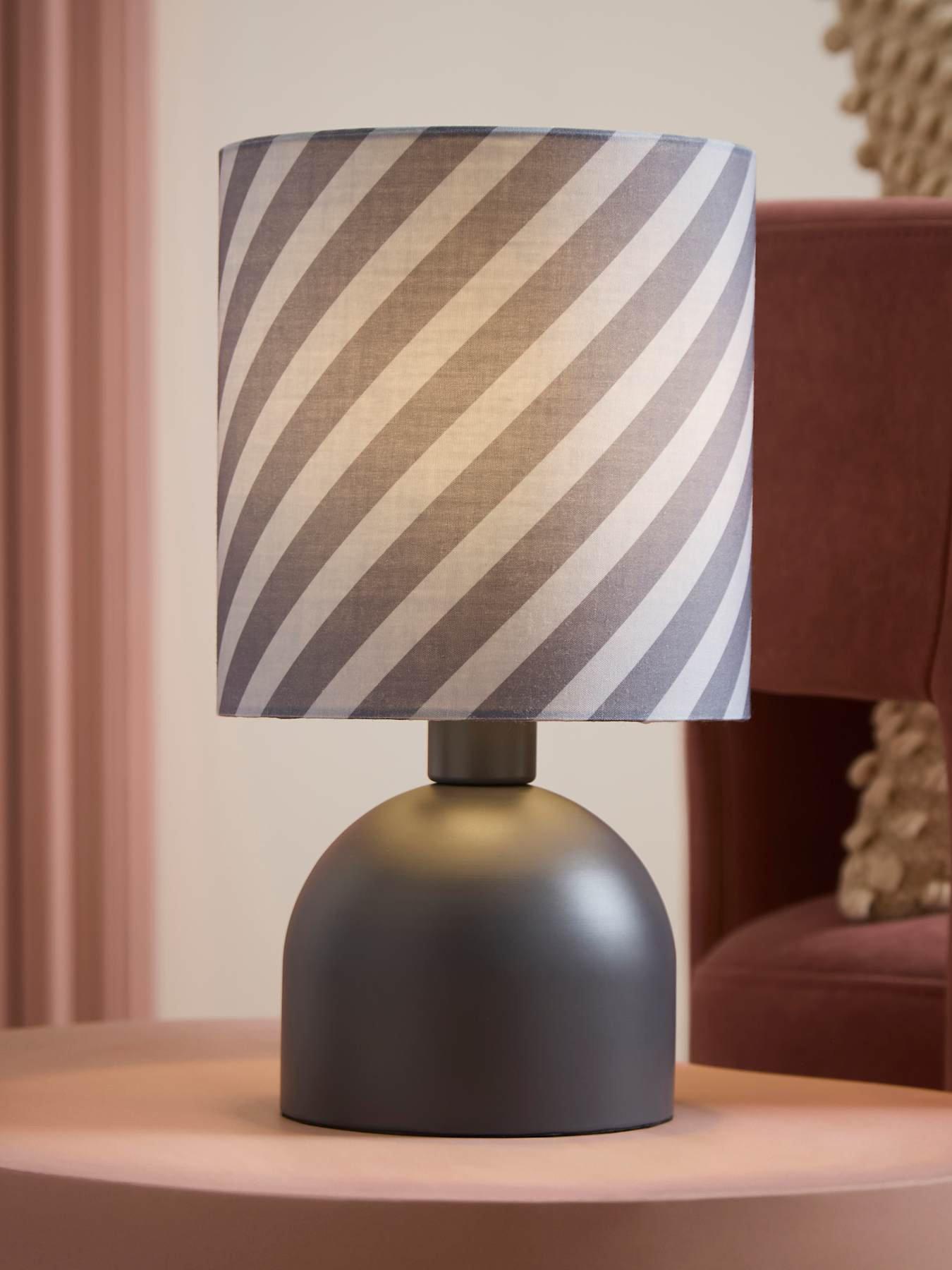 Image 1 of 6 of ValueLights Miley Grey Twist Table Lamp and Warm White Bulb