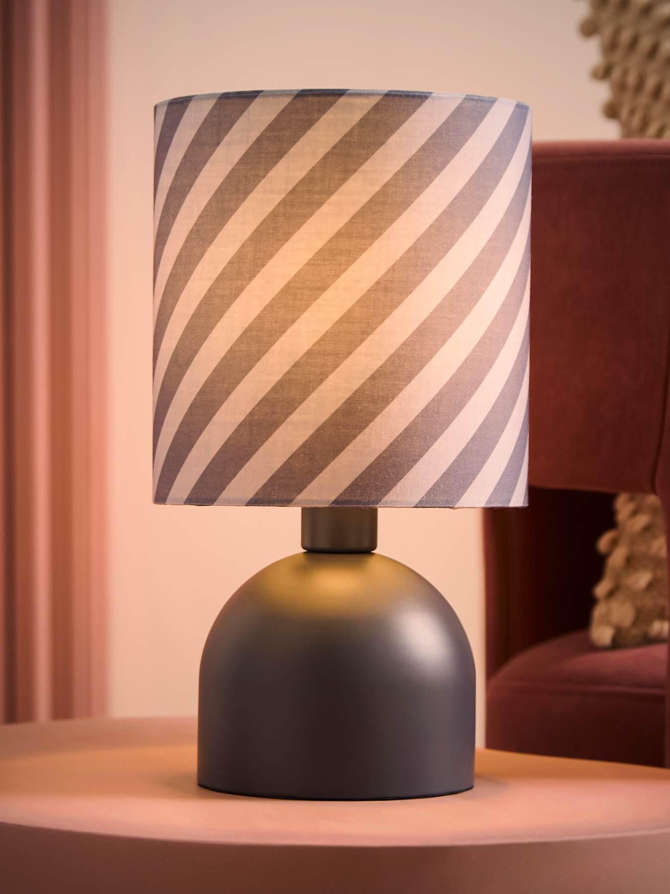 Image 3 of 6 of ValueLights Miley Grey Twist Table Lamp and Warm White Bulb