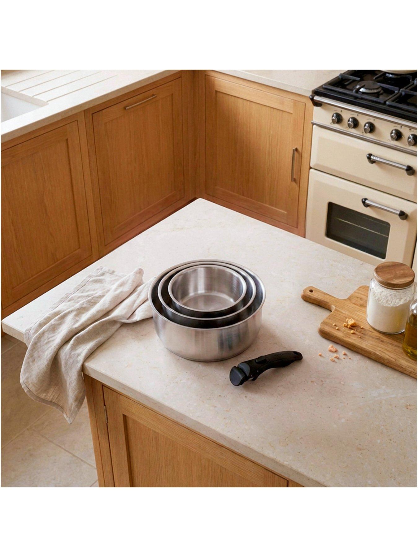 Image 5 of 7 of Russell Hobbs Stainless Steel Smart Clip 4 Piece Saucepan Set