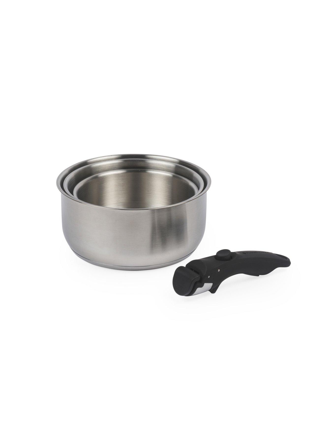 Image 7 of 7 of Russell Hobbs Stainless Steel Smart Clip 4 Piece Saucepan Set