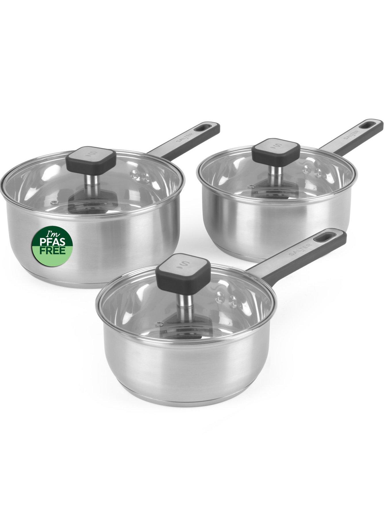 Salter Salter Expert 3pc Saucepan Set