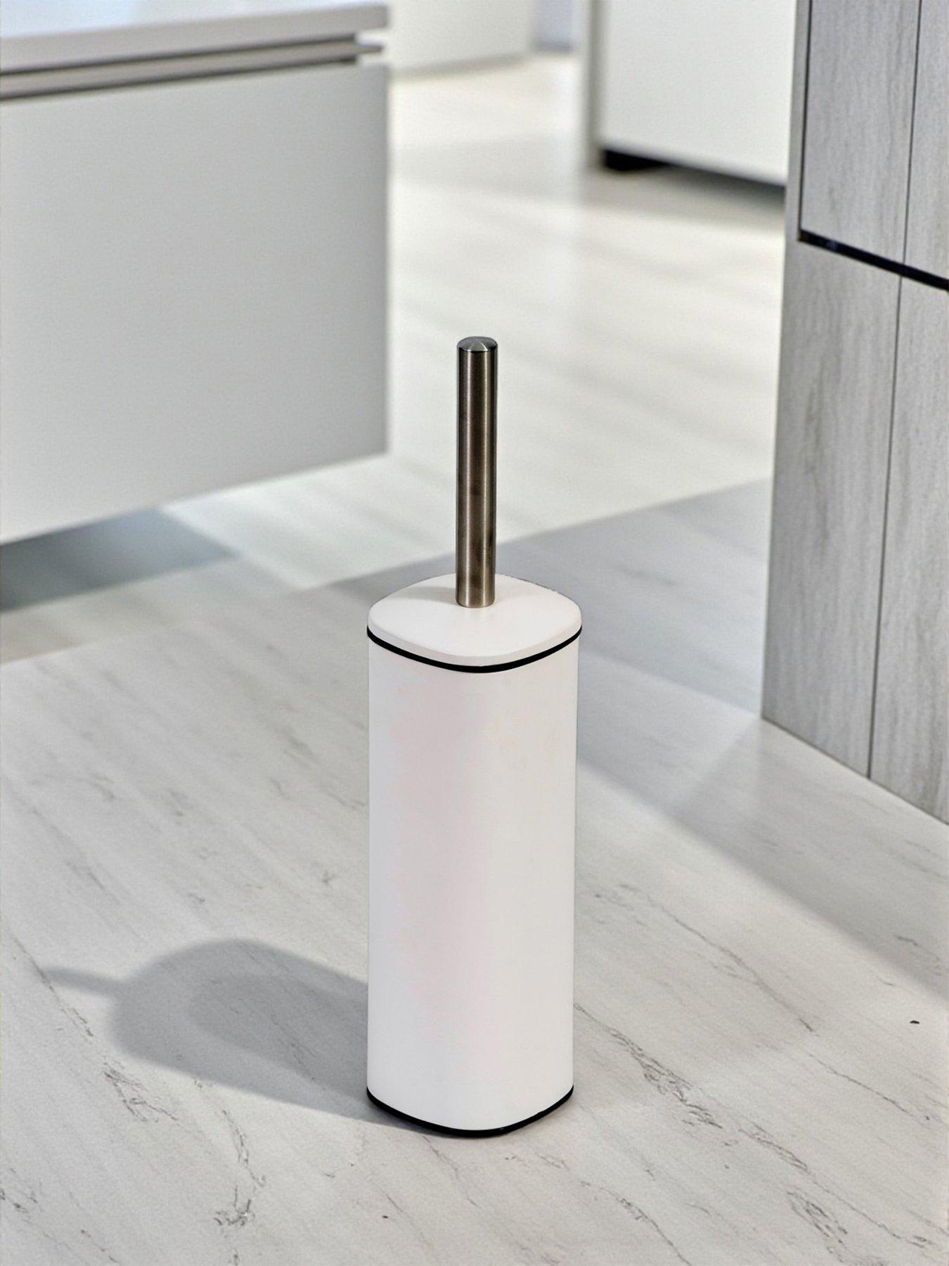 Image 3 of 6 of Showerdrape Capri White 3l Bathroom Bin &amp; Toilet Brush Set