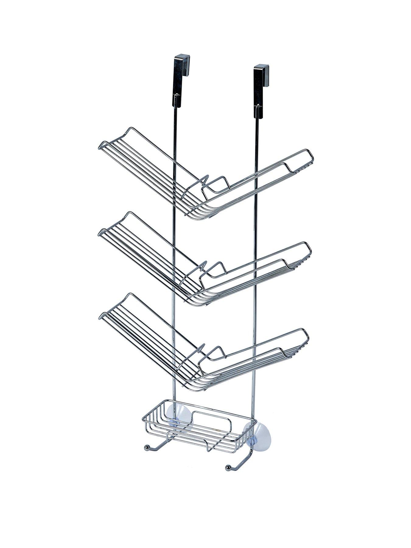 Image 2 of 4 of Showerdrape Atrium 3 Tier Hanging Chrome Shower Caddy