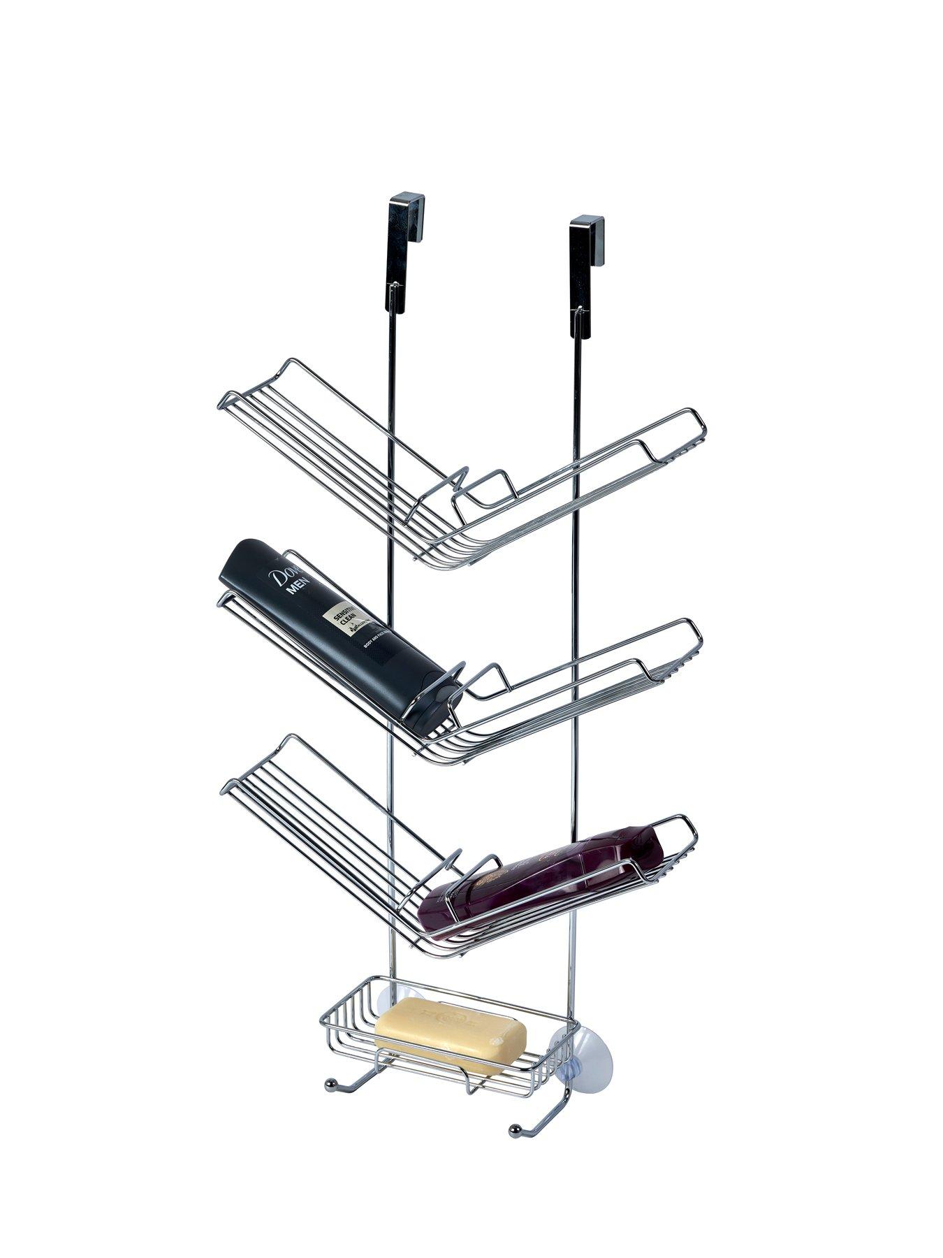 Image 4 of 4 of Showerdrape Atrium 3 Tier Hanging Chrome Shower Caddy