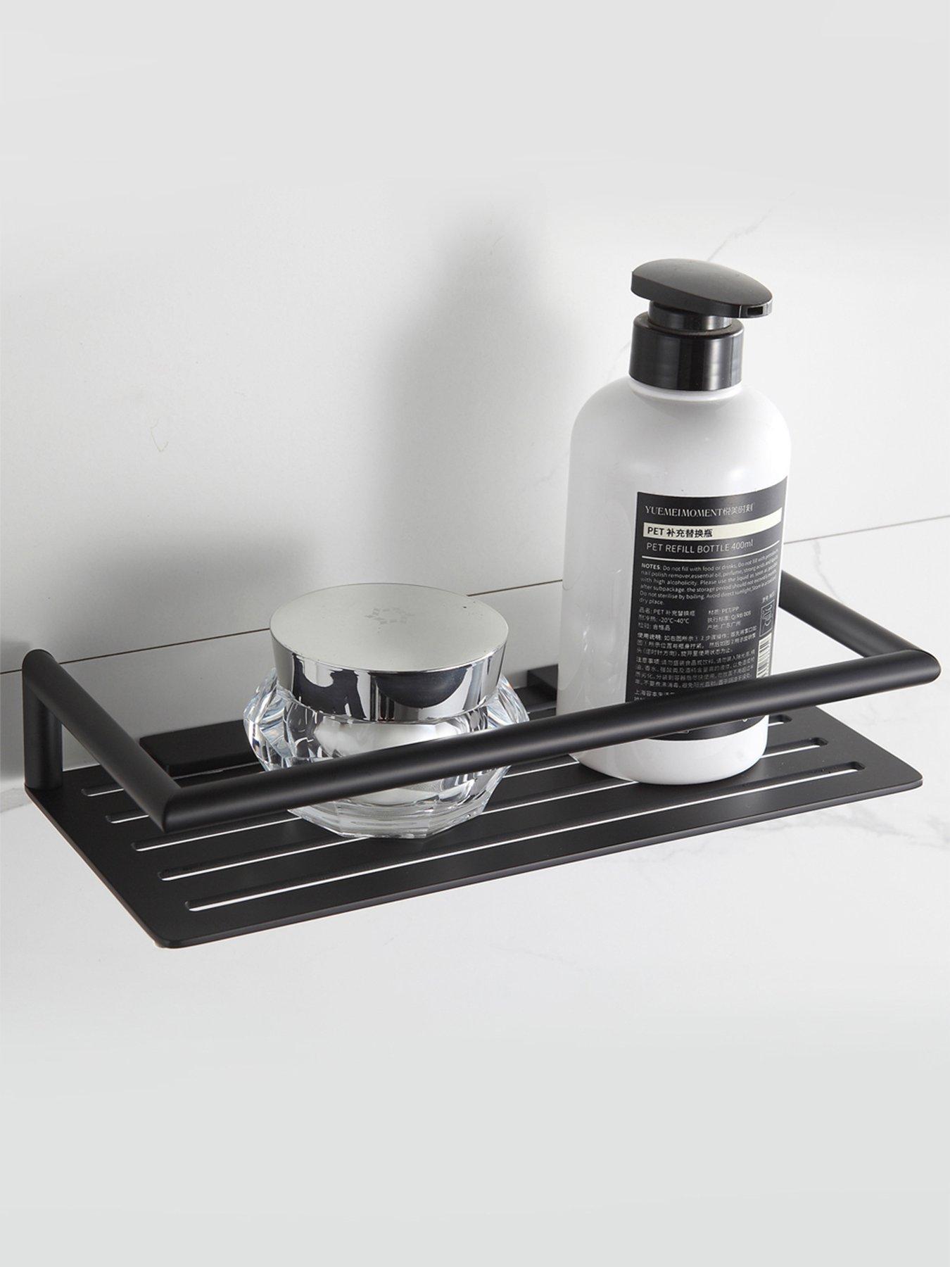 Showerdrape Showerdrape Verso Stainless Steel Black Rectangular Shower Basket