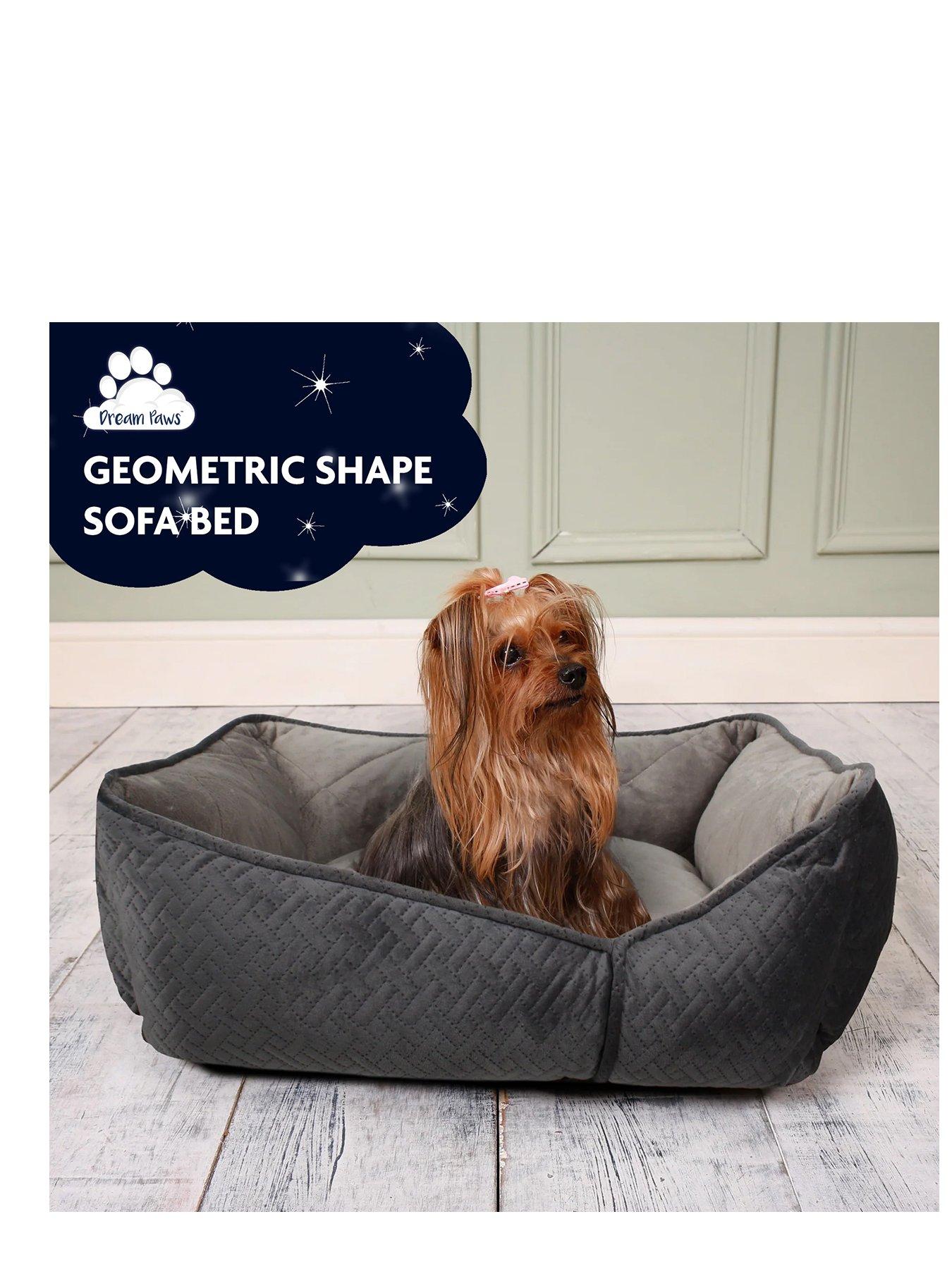 Image 1 of 5 of Dream Paws Geometric Sofa Bed 70cm Grey