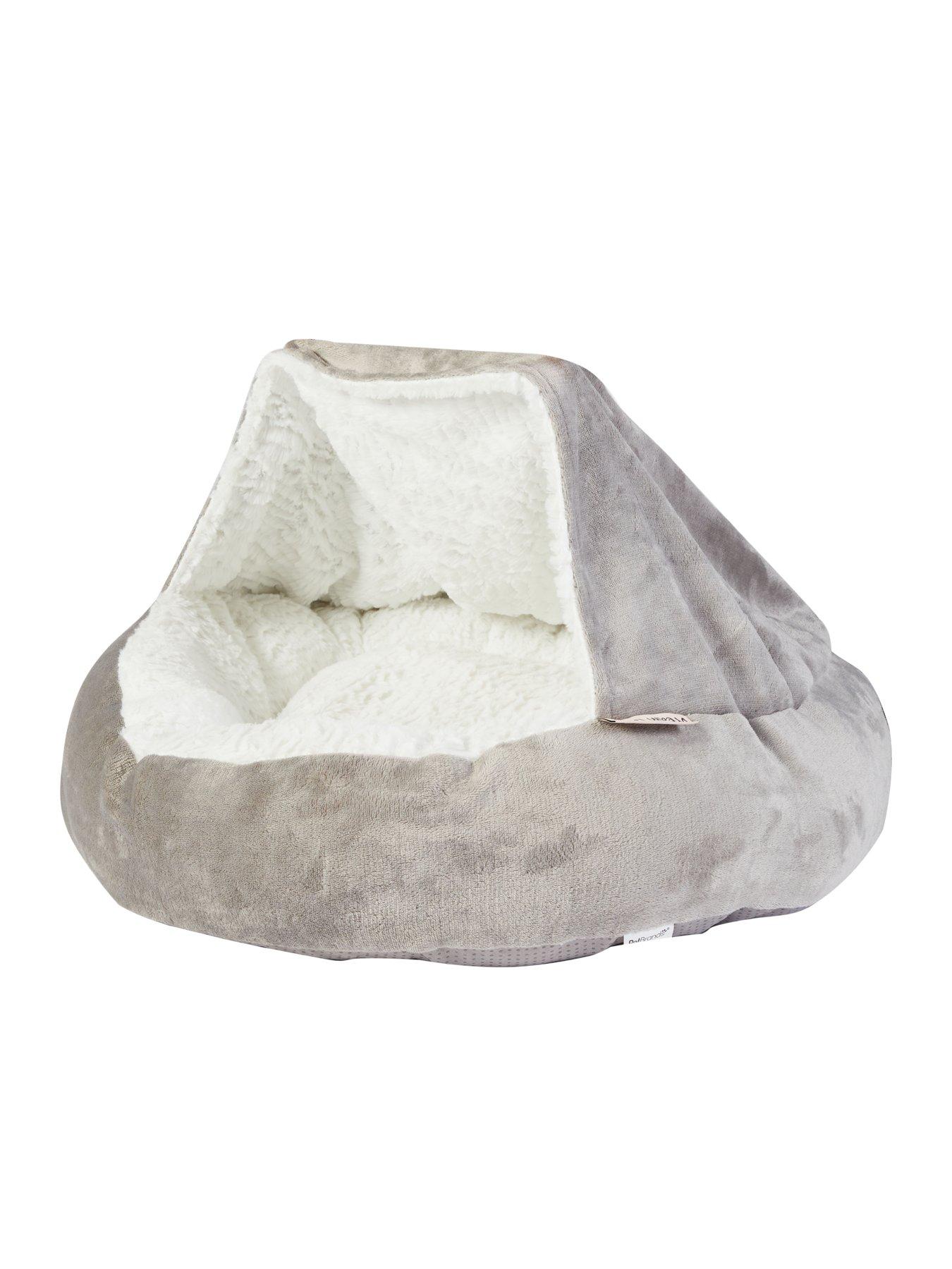 Image 2 of 6 of Dream Paws Hideaway Snuggle Bed - Grey
