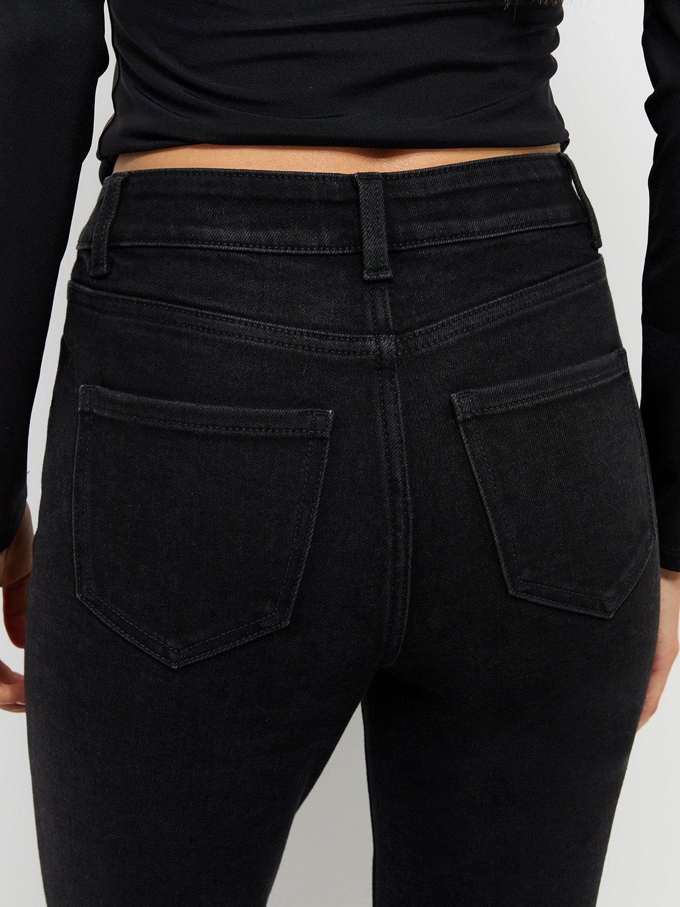 Image 6 of 6 of New Look Womens Cigarette Cotton Rich Slim Leg Jeans - Black