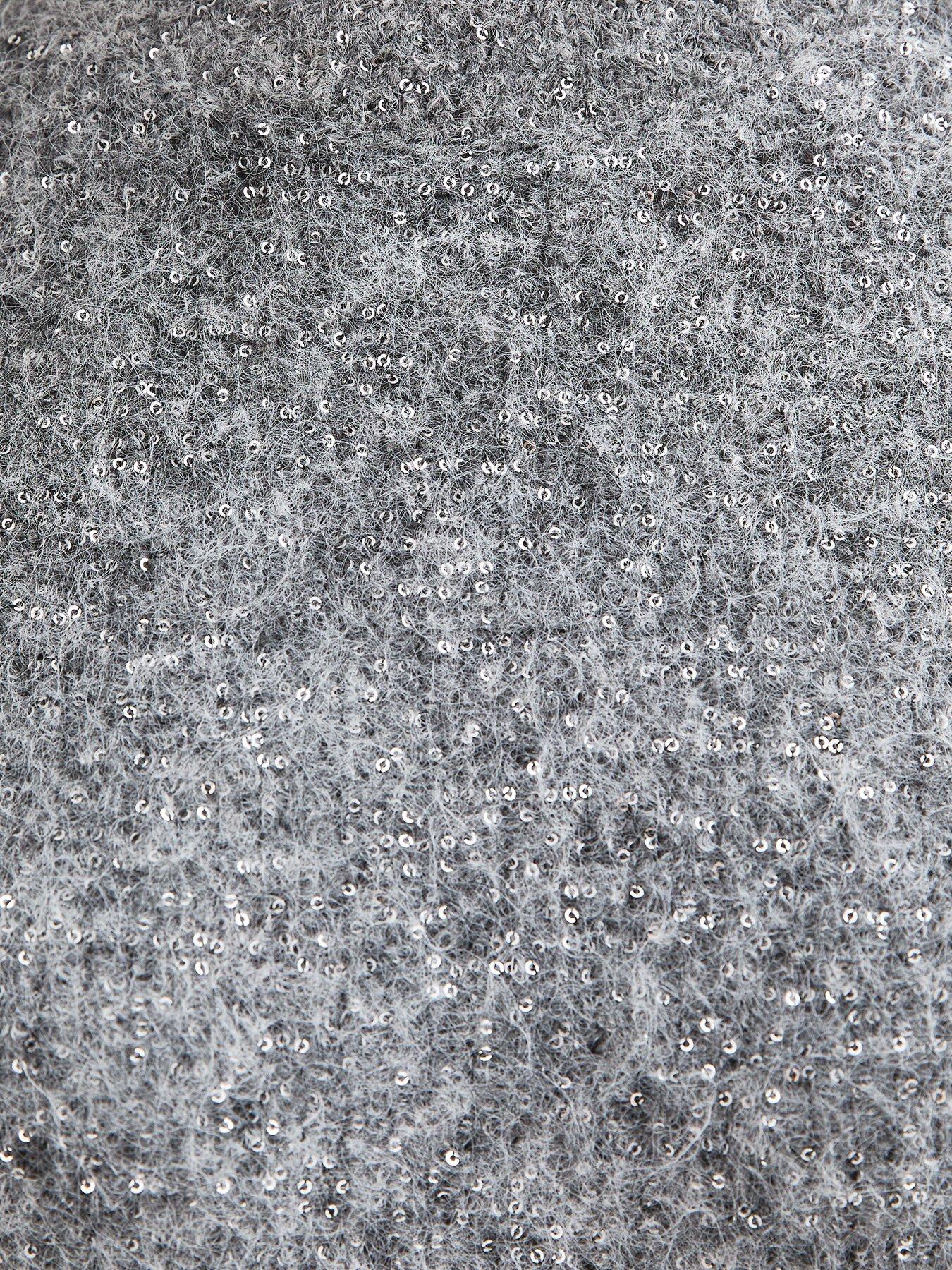 Image 5 of 5 of New Look Womens Vivi Sequin Soft Knit Jumper - Grey