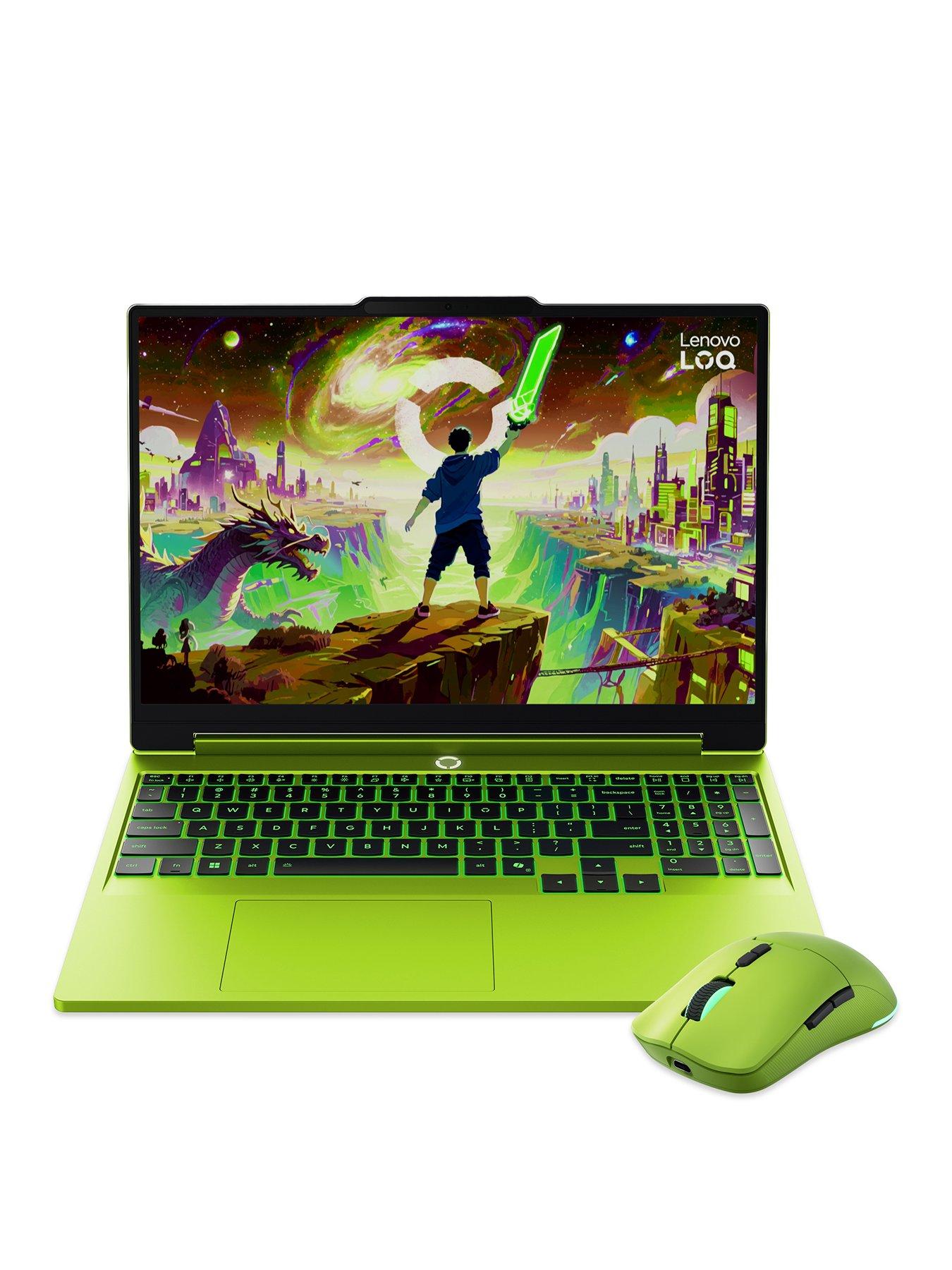 Lenovo LOQ 15AHP11 Gaming Laptop  &  Mouse - GeForce RTX 5050 - AMD Ryzen 7 - 16GB RAM - 512GB SSD - 180Hz - 15.3in WUXGA - Surge Green