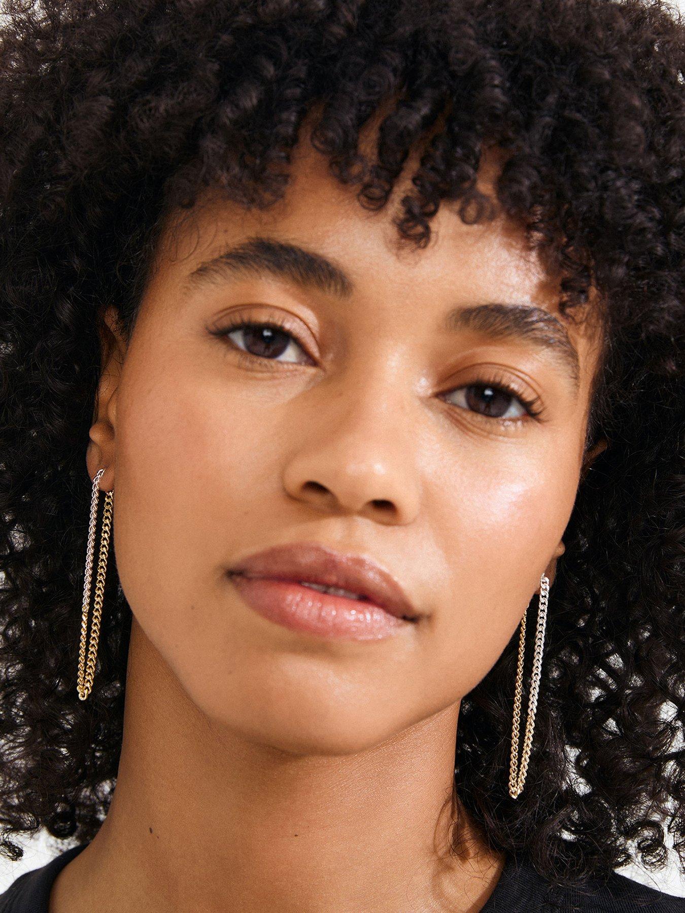 Pilgrim Inner - chain earrings mixed metal