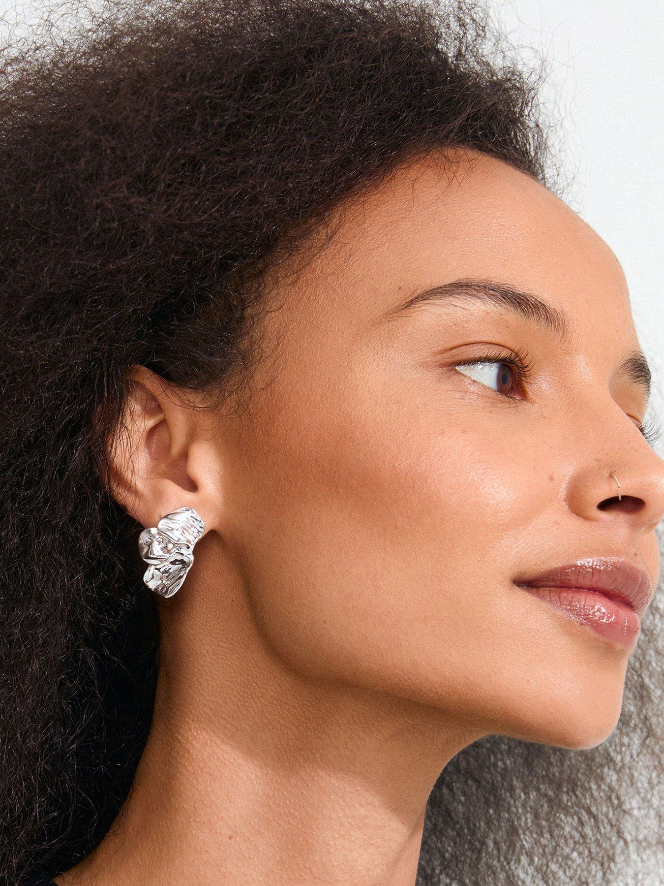 Pilgrim Solari - waterproof earrings silver-plated