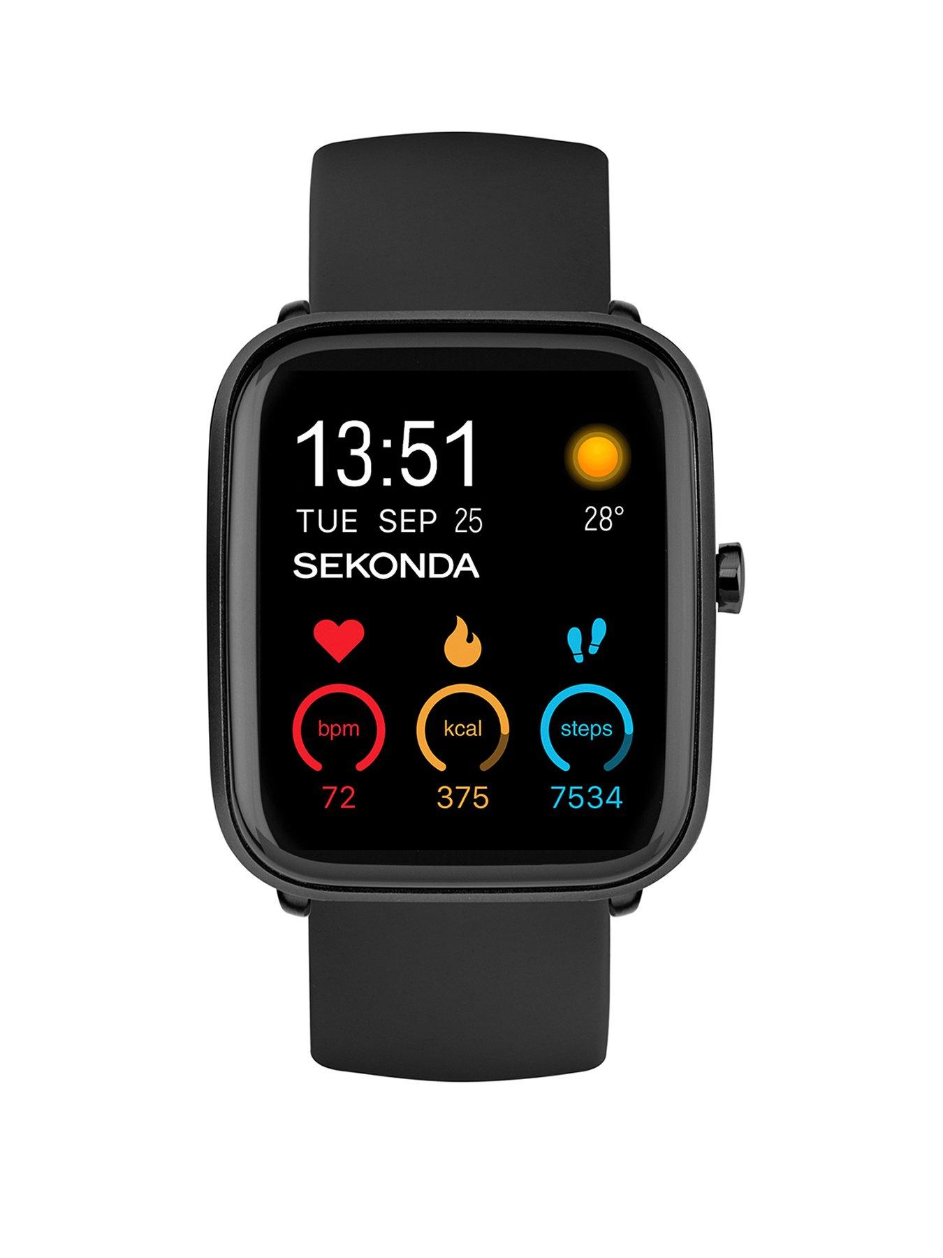 Sekonda Motion Plus Black Silicone Strap Smart Watch