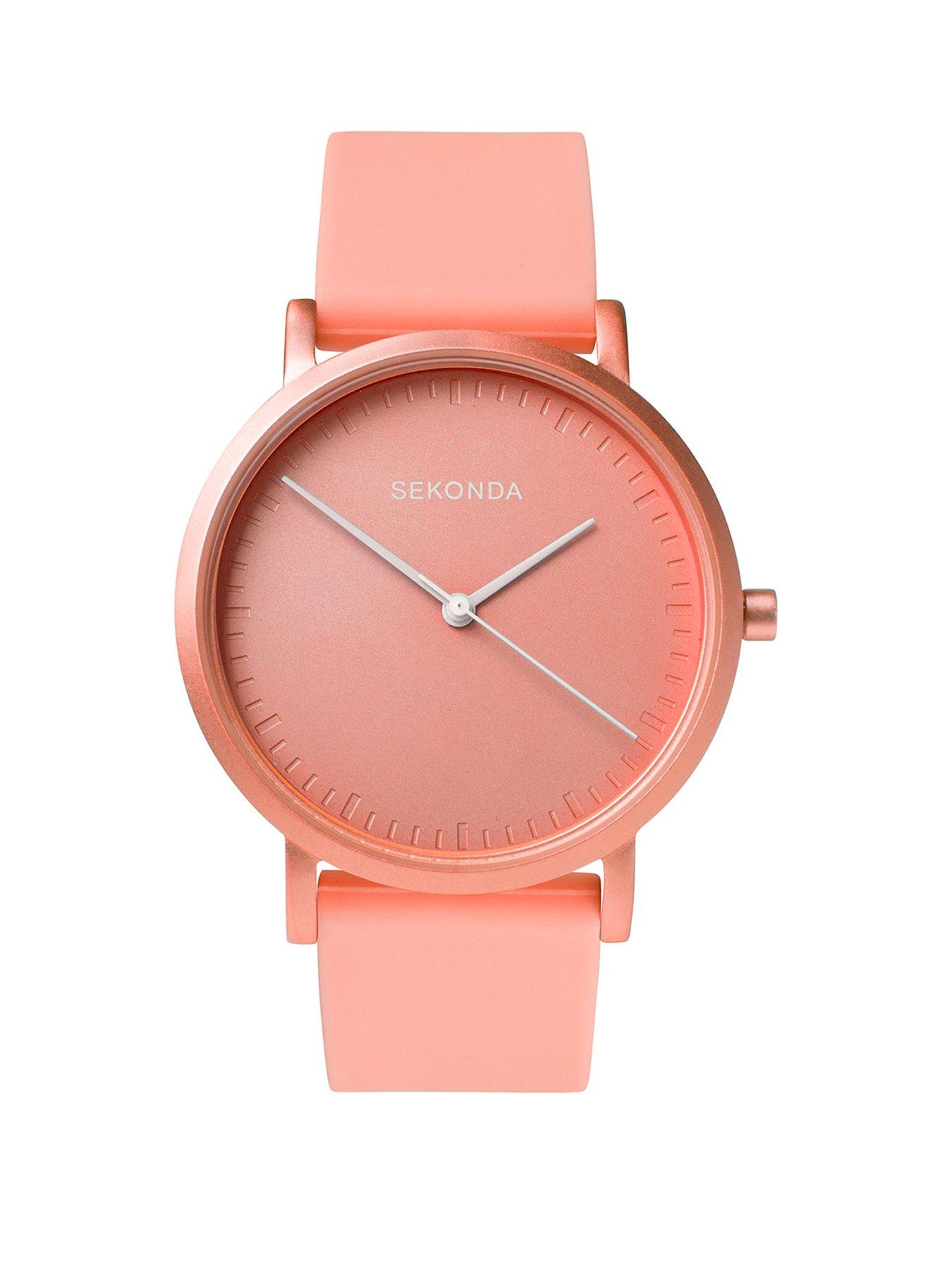 Sekonda Ladies In Colour Pink Silicone Strap Watch