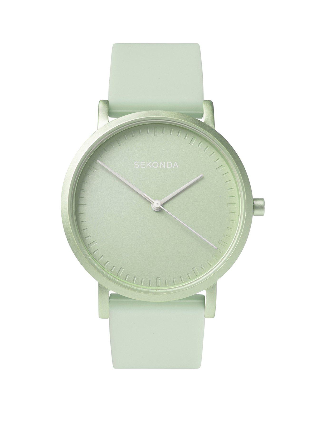 Sekonda Ladies In Colour Green Silicone Strap Watch