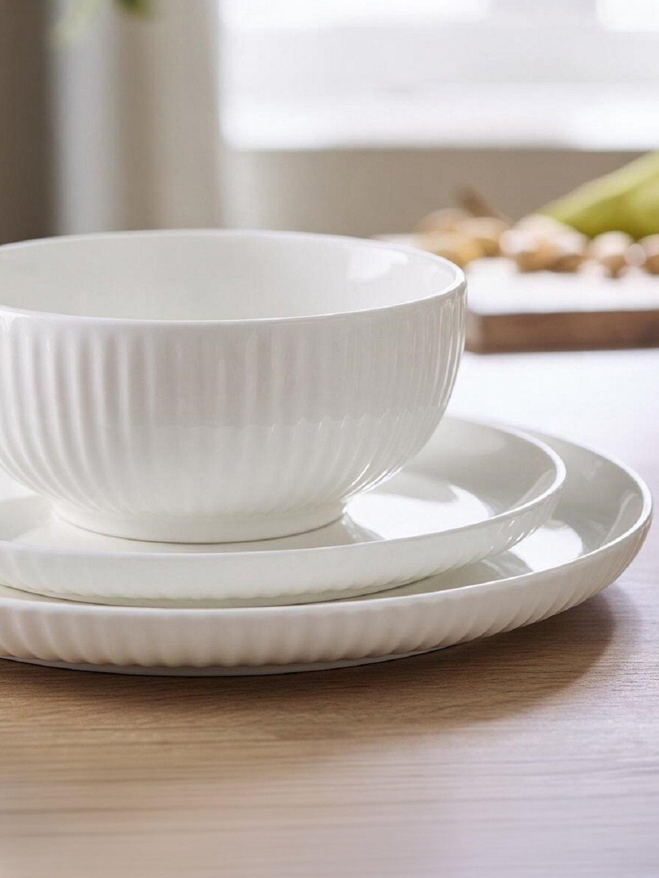 Image 3 of 5 of WATERSIDE 18pc Embossed Dinner Set