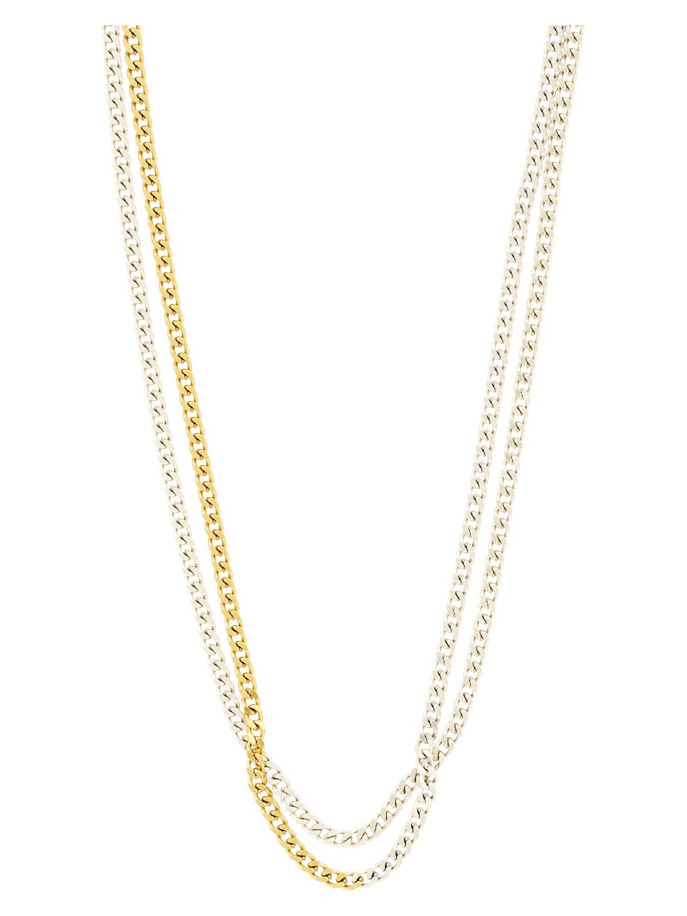 Image 2 of 4 of Pilgrim Inner - 2-in-1 set necklaces, mixed metal