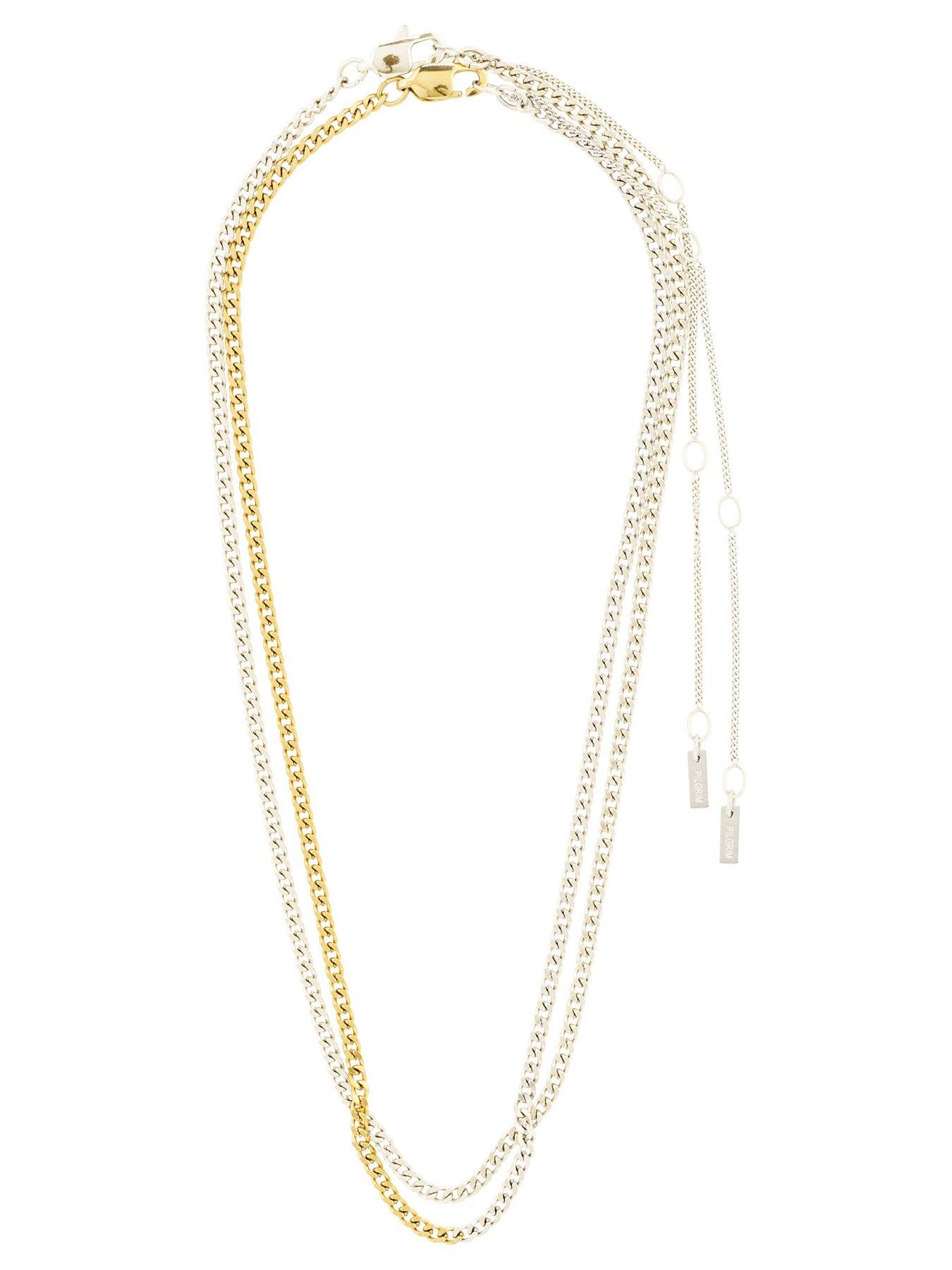 Image 4 of 4 of Pilgrim Inner - 2-in-1 set necklaces, mixed metal