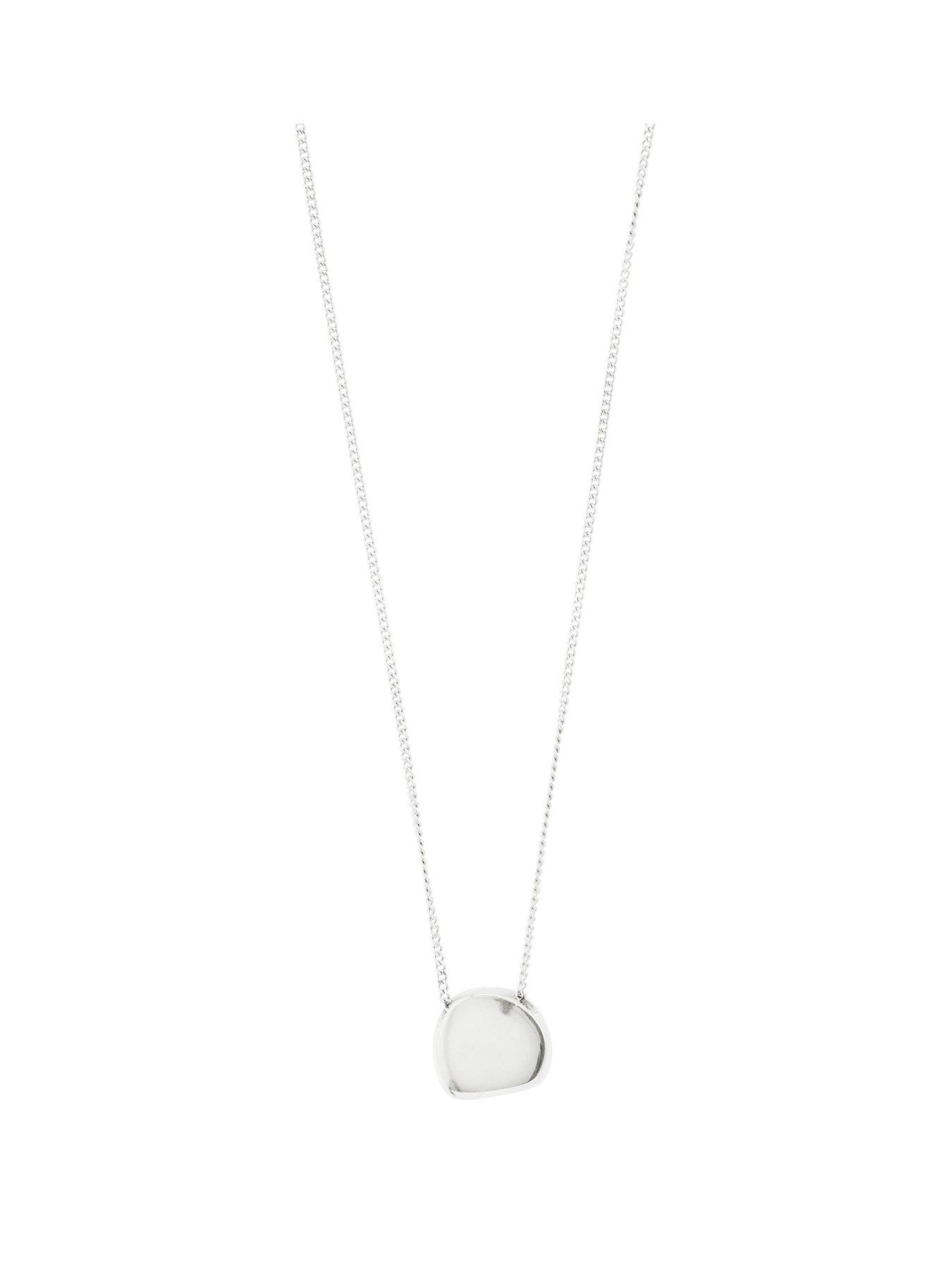 Image 1 of 4 of Pilgrim Presence Waterproof Coin Necklace - Silver-plated