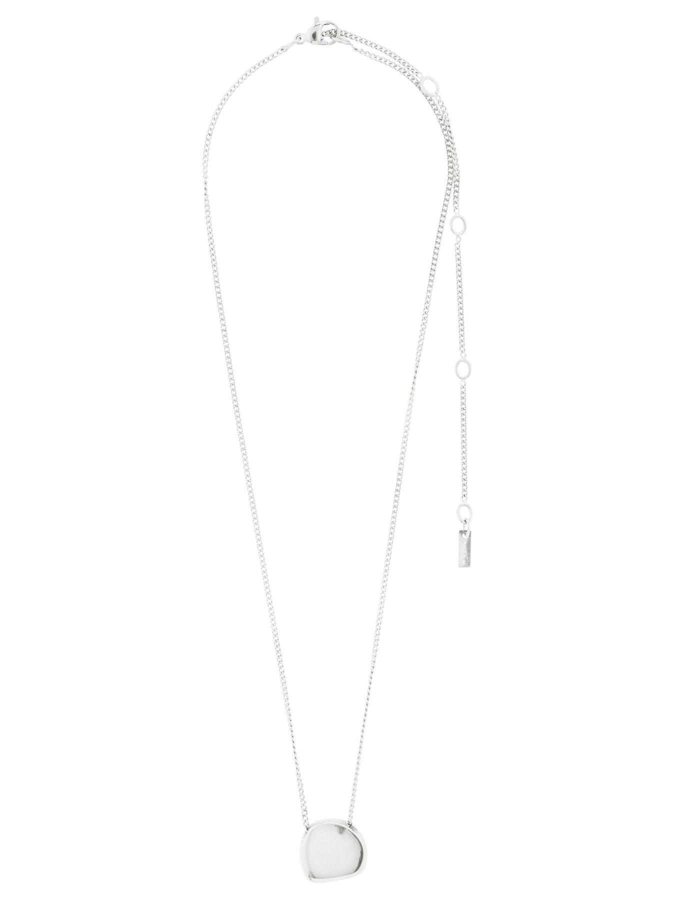 Image 4 of 4 of Pilgrim Presence Waterproof Coin Necklace - Silver-plated