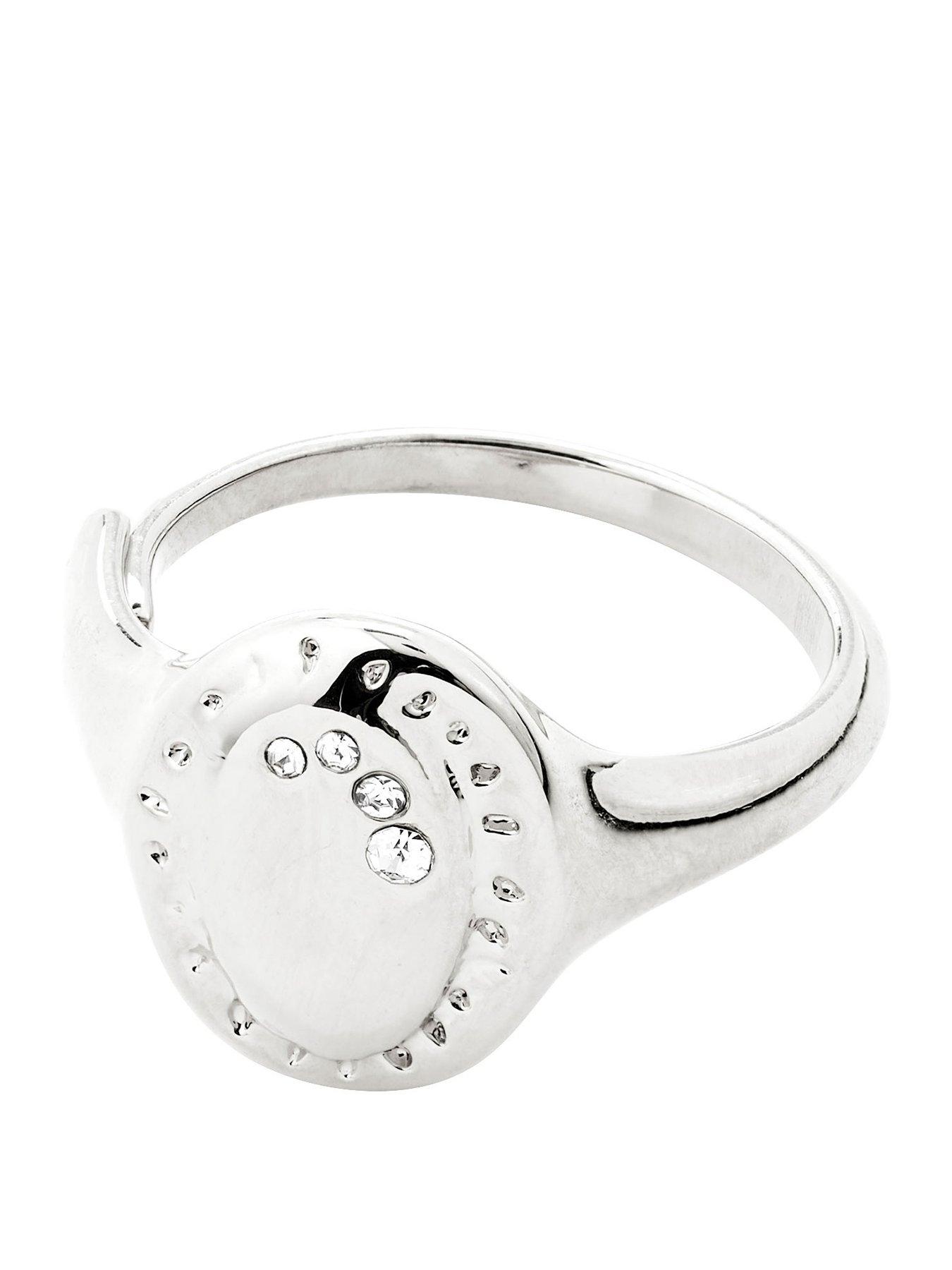 Pilgrim Here - ring silver-plated